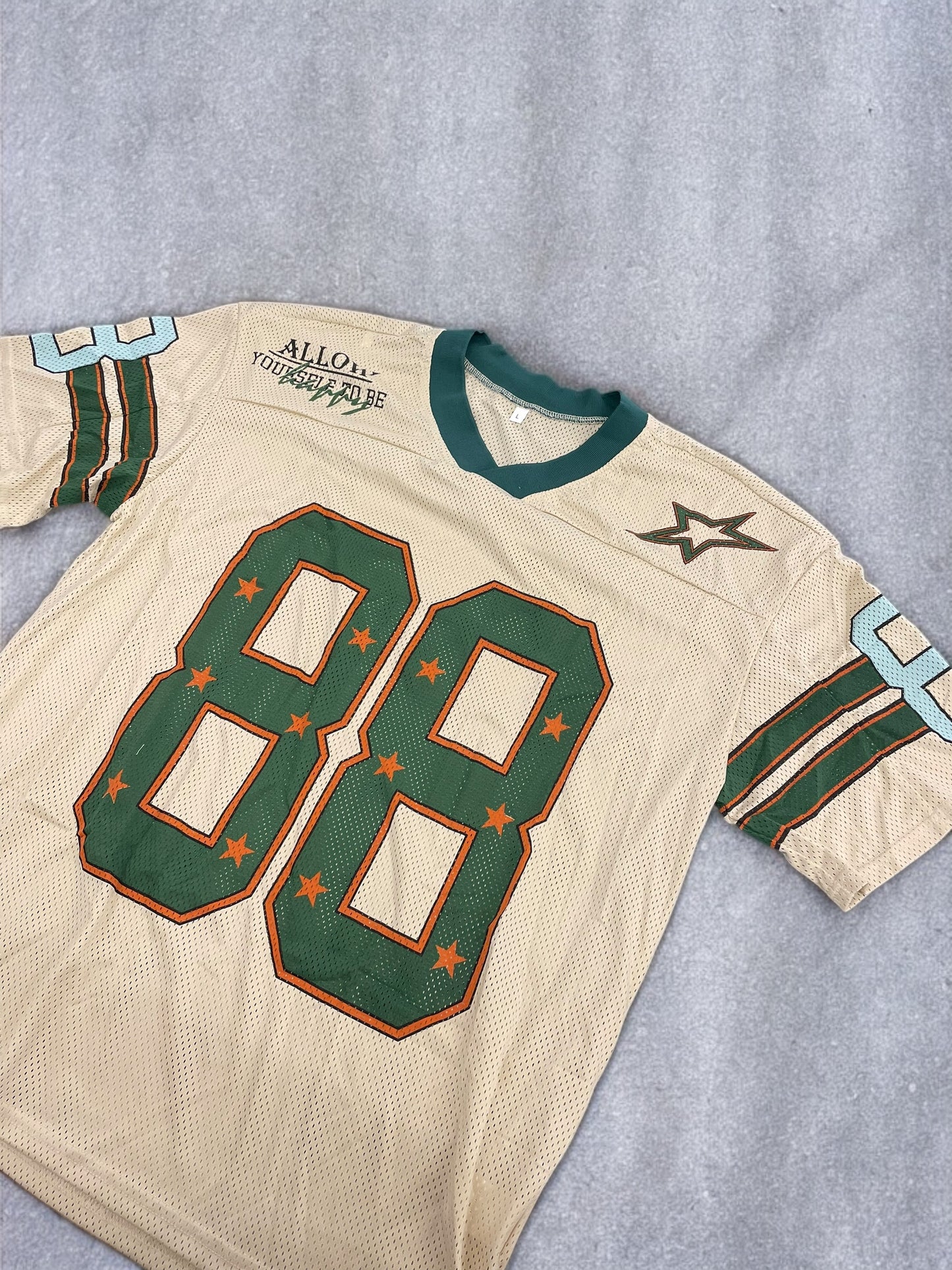 Cream mesh jersey (Large)