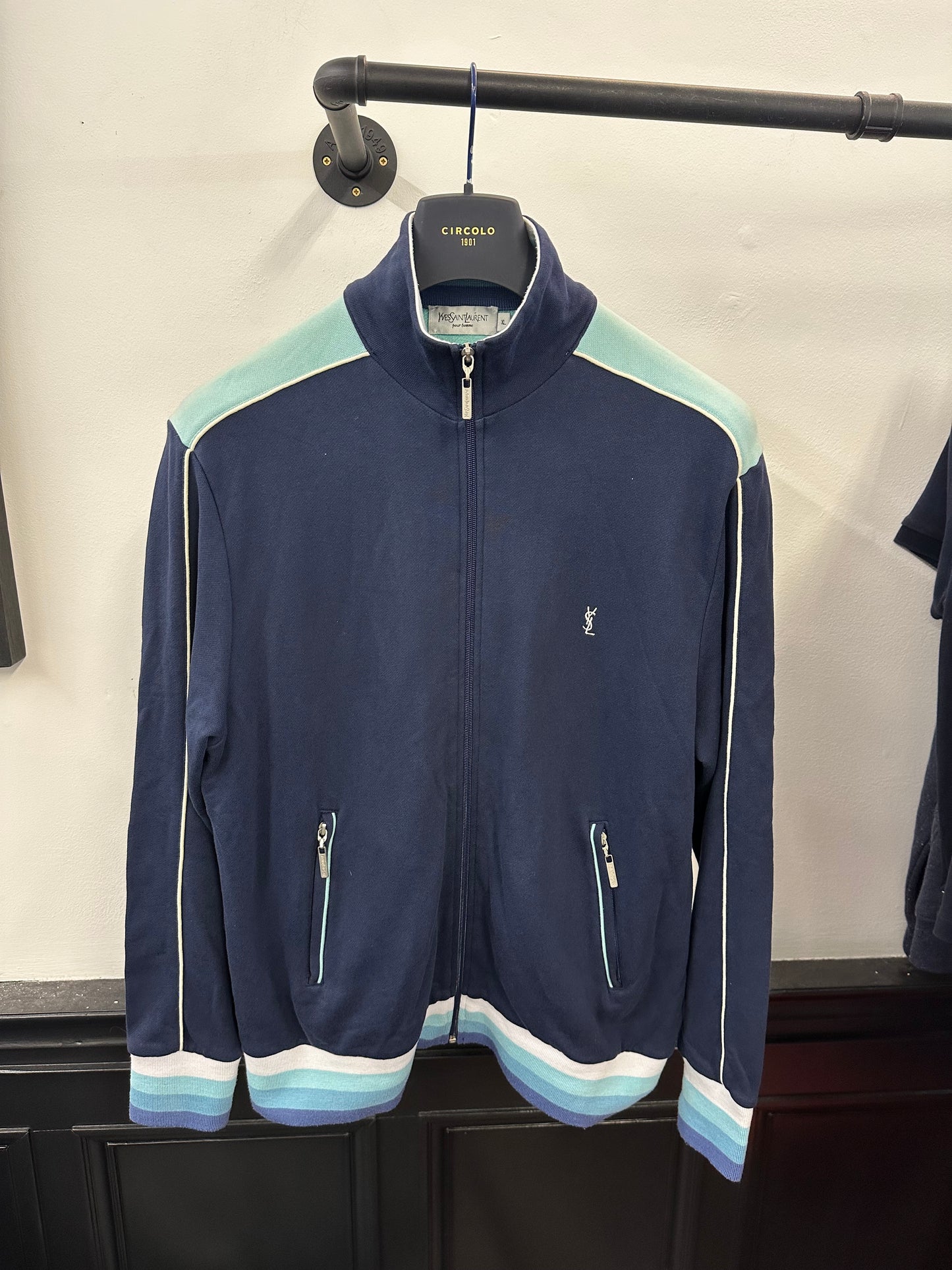 Vintage YSL Zip Through Jumper (XL)