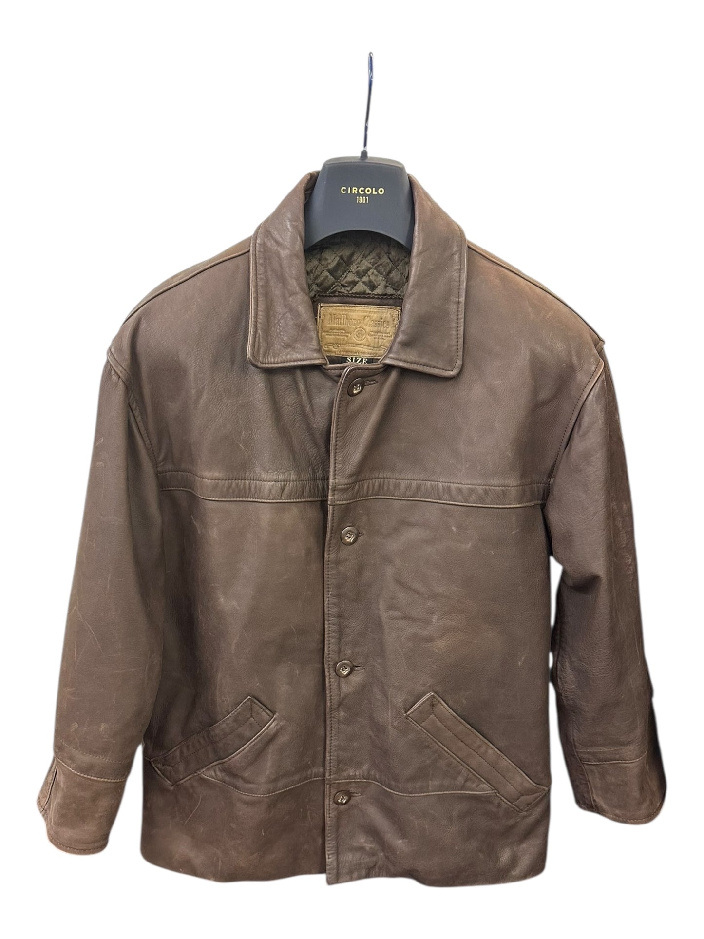 Vintage Marlboro Classics leather jacket (L)