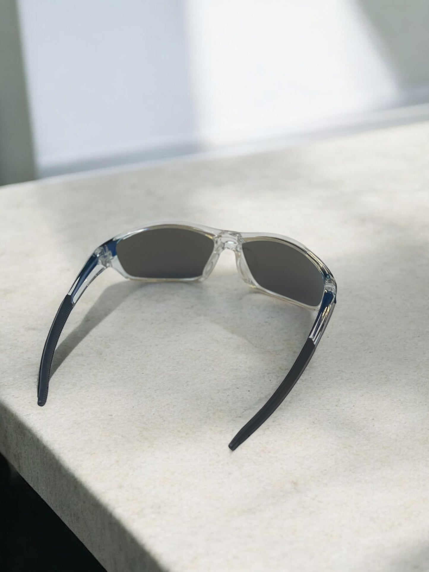 Y2K Blue Chrome Sunglasses