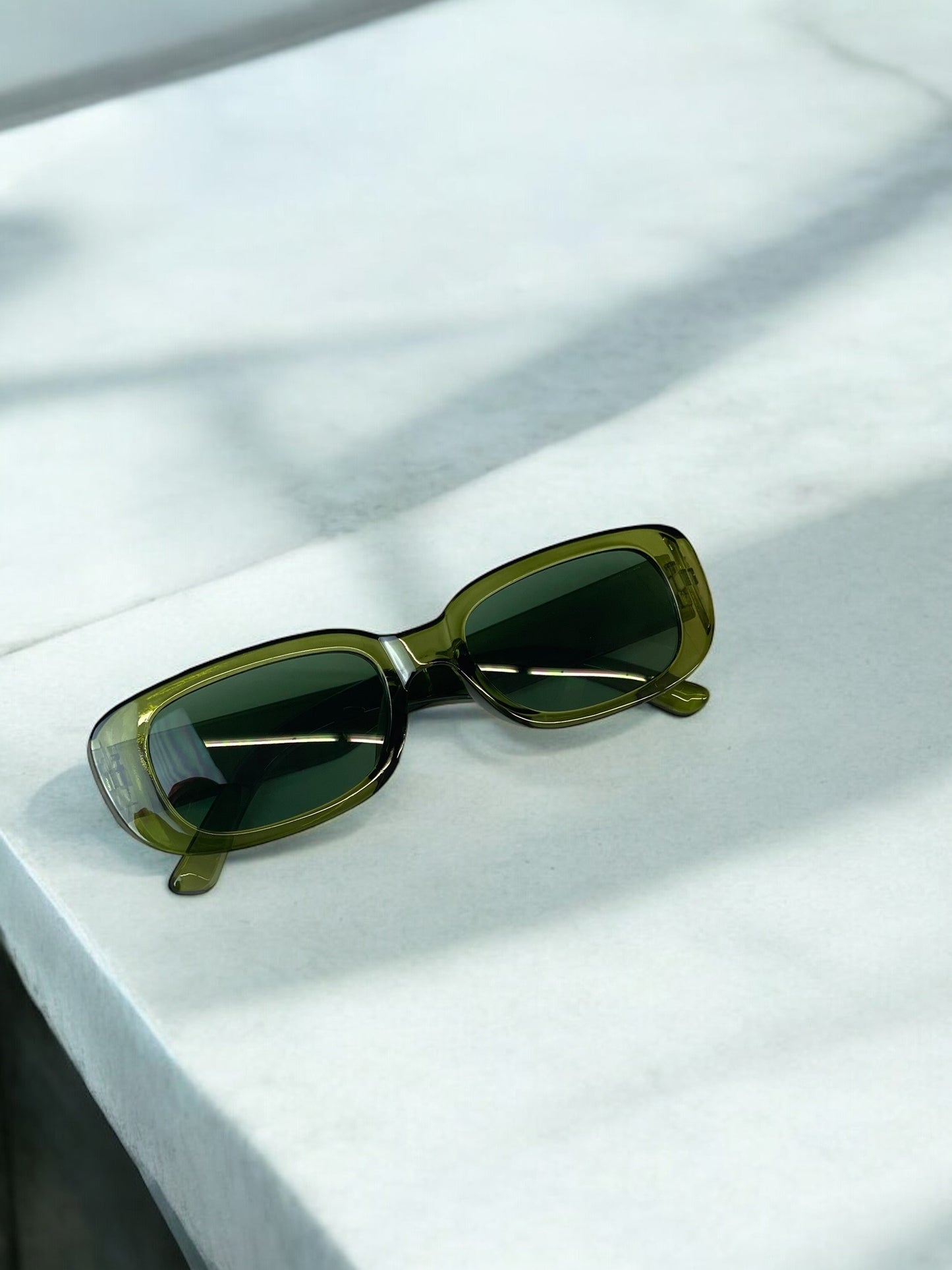 Y2K Olive Sunglasses