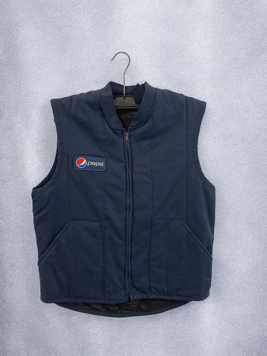 Vintage Pepsi Work Gilet - Navy - M