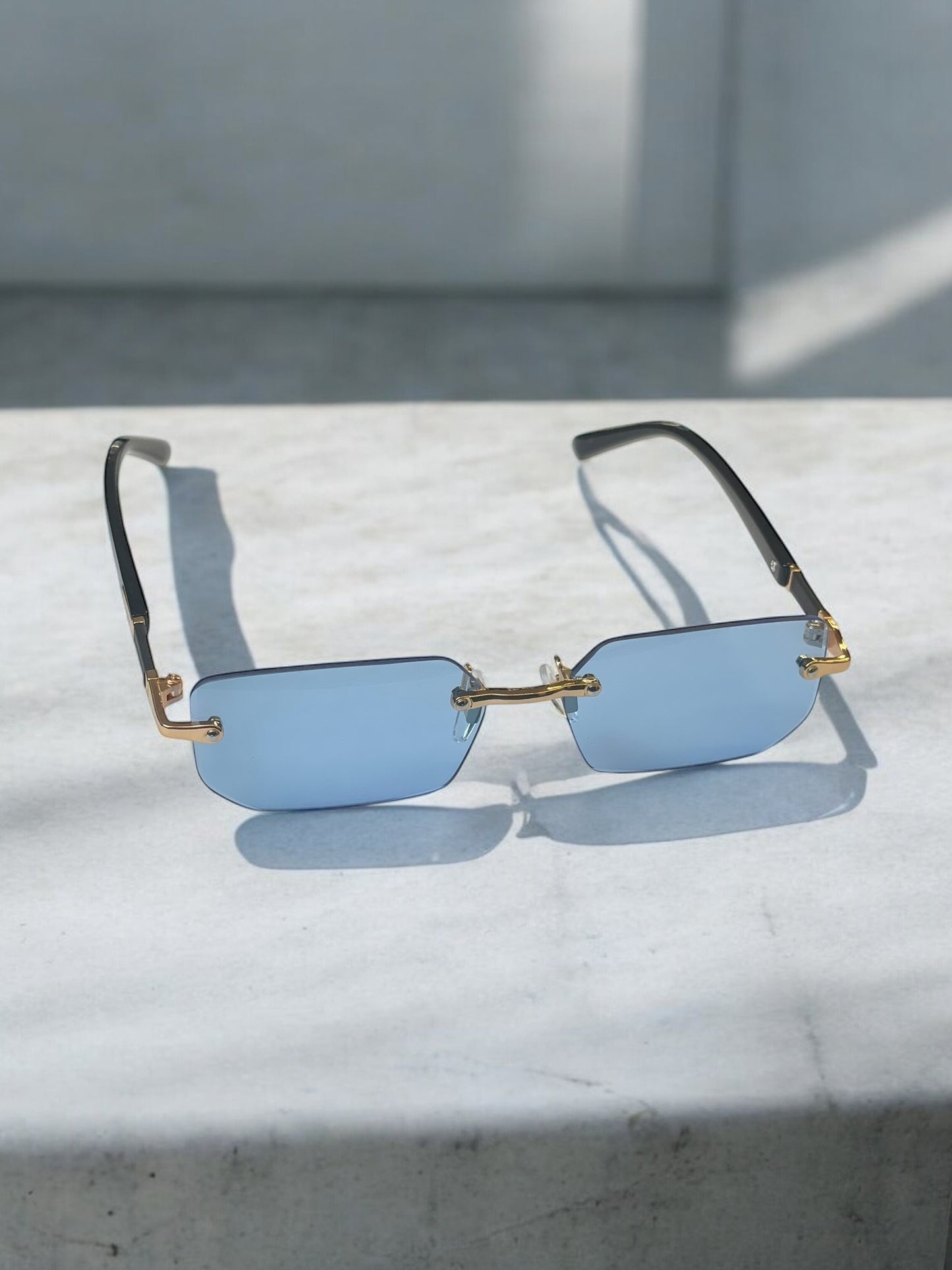 Y2K Blue Lense Sunglasses