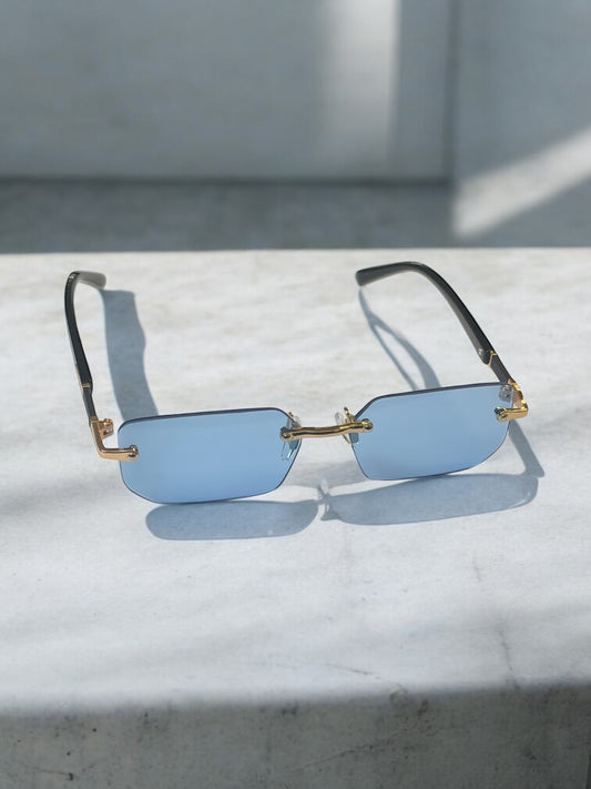 Y2K Blue Lense Sunglasses