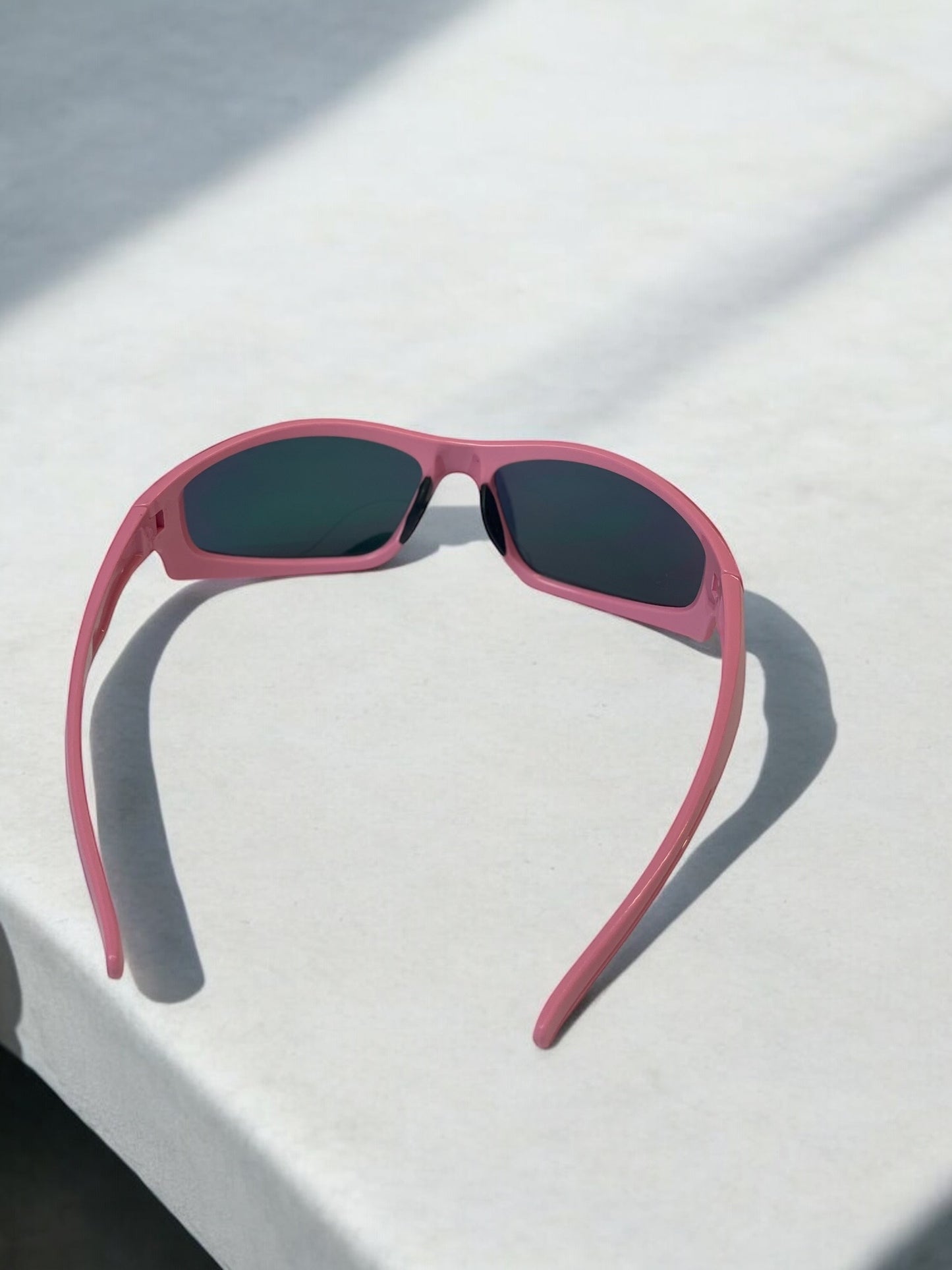 Y2K Pink Chrome Sunglasses