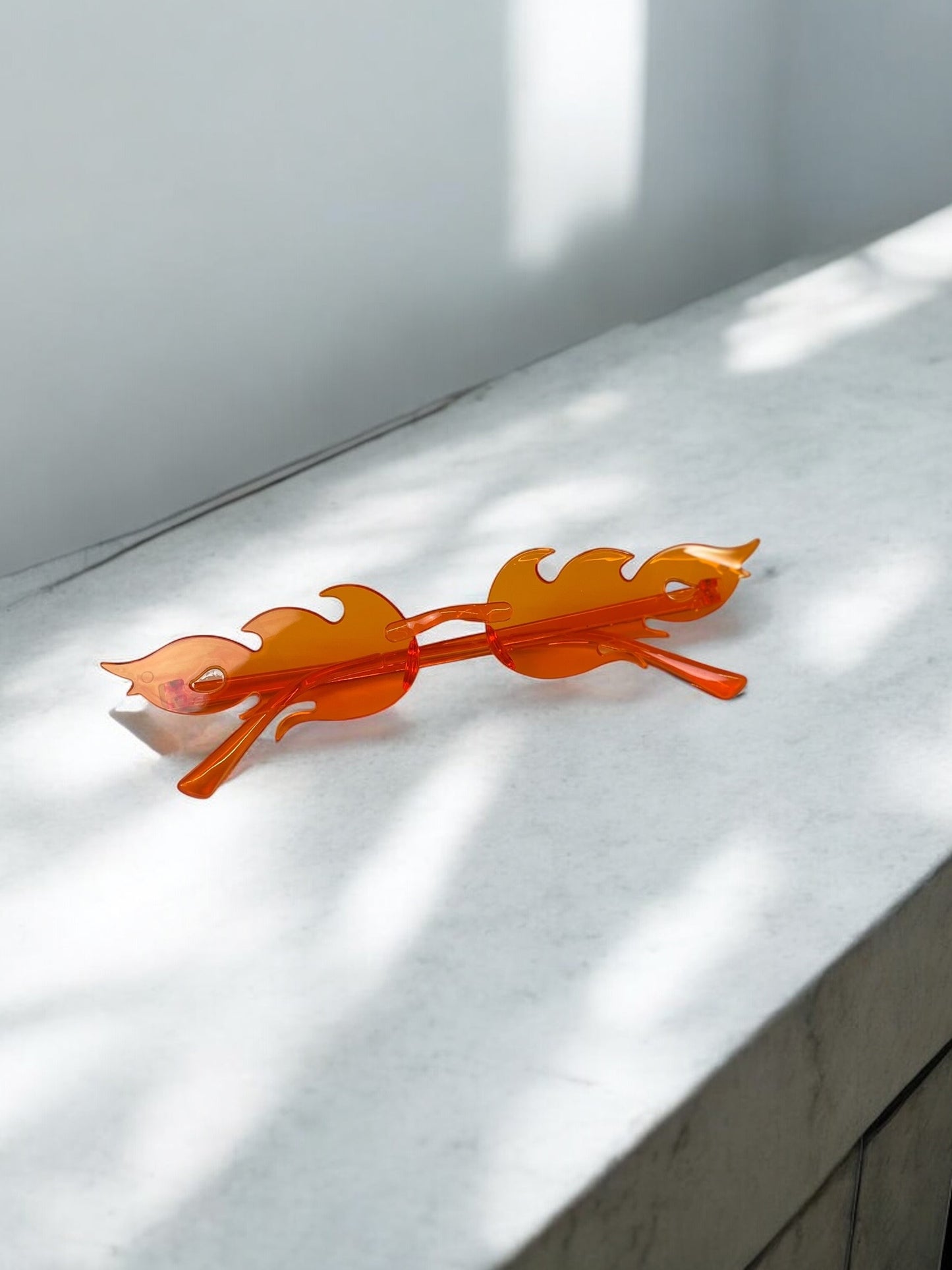 Y2K Orange Flame Sunglasses