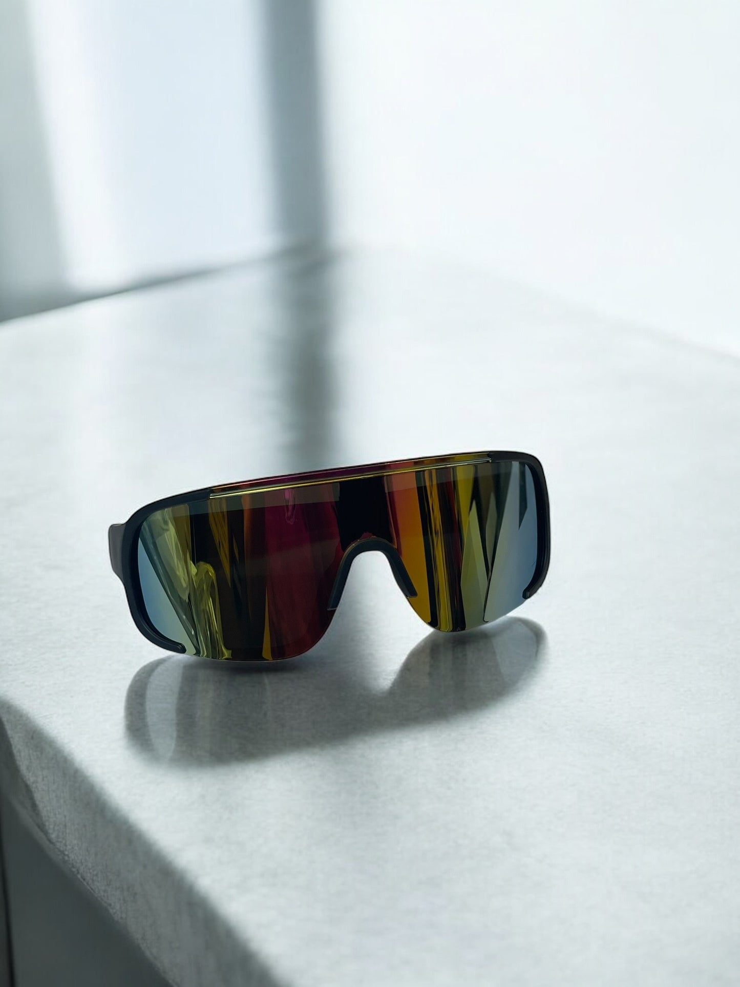 Y2K Chrome Red Sunglasses