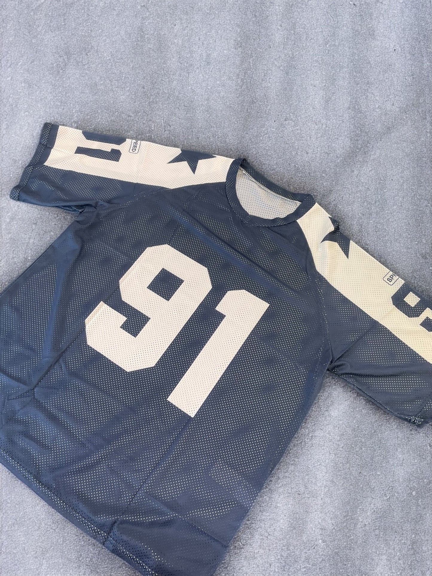 Navy Mesh Jersey (L)