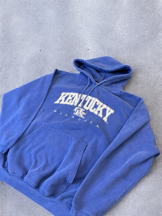 Vintage Kentucky Wildcats Hoodie - Blue - L