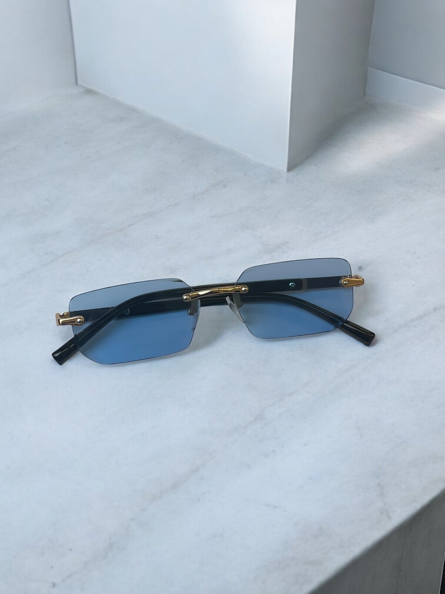 Y2K Blue Lense Sunglasses