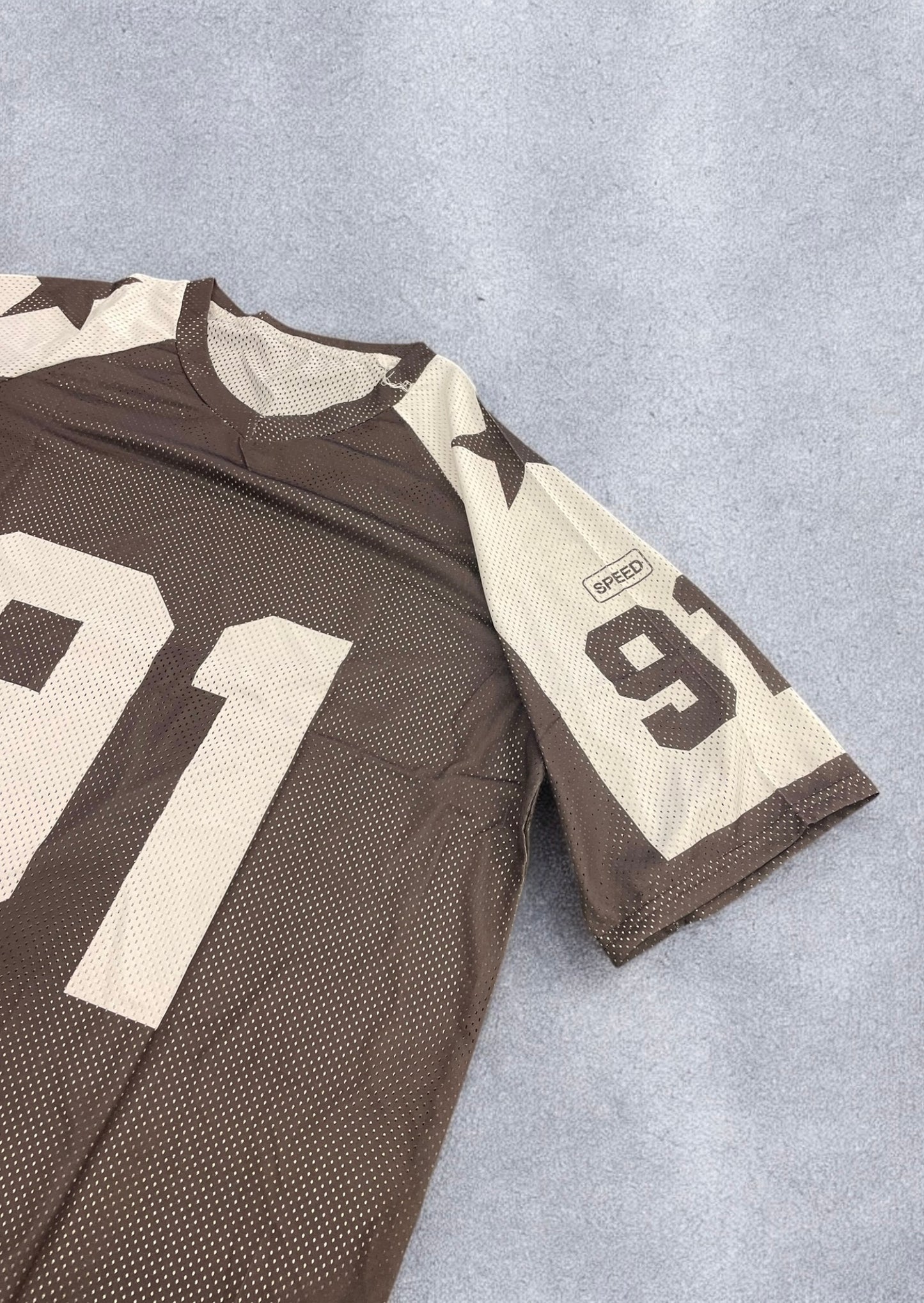 Brown mesh jersey (M)