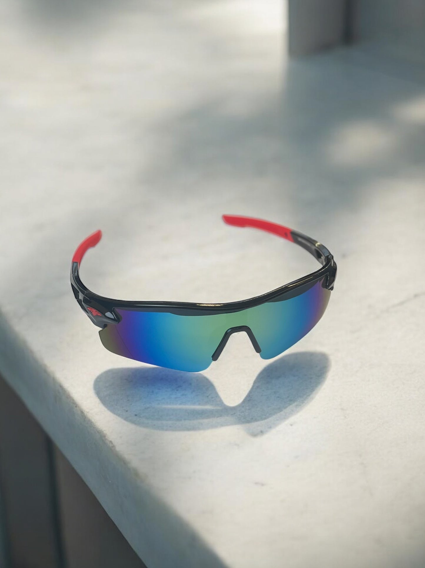 Y2K Chrome Blue Sunglasses