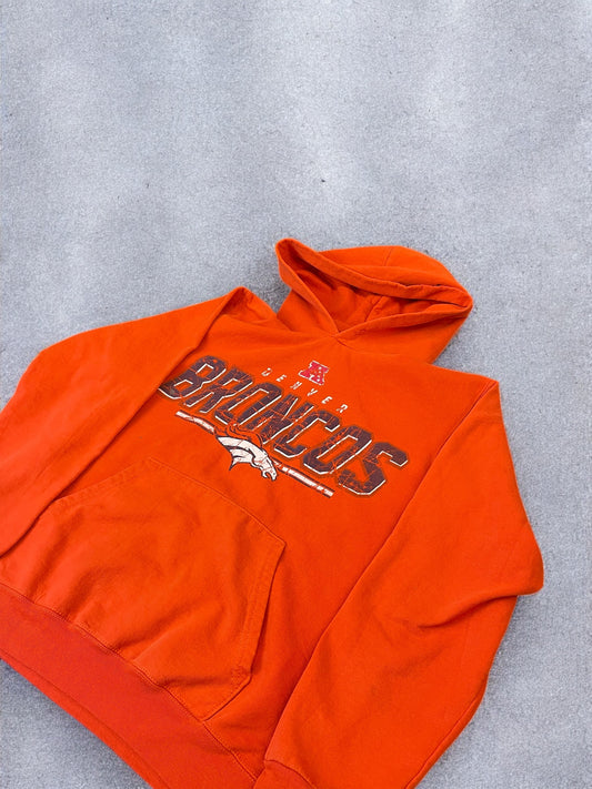 Vintage Broncos Hoodie - Orange - S