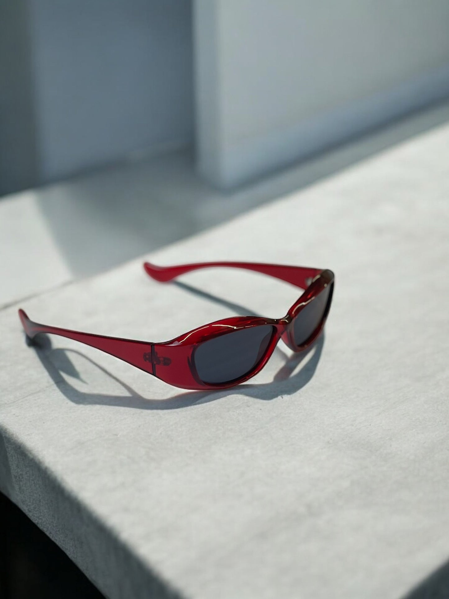 Y2K Cherry Red Sunglasses
