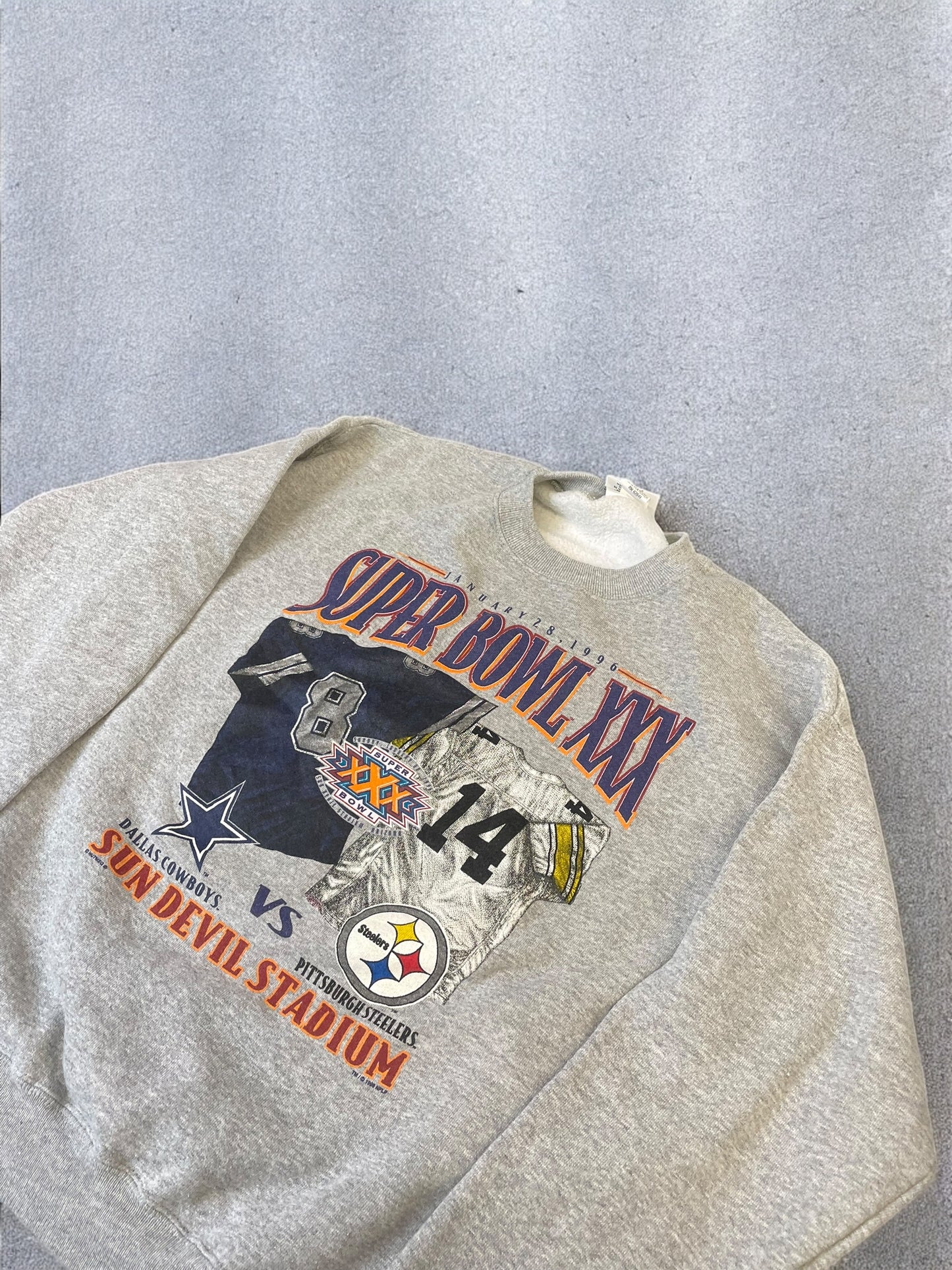 Vintage Super Bowl Jumper - Grey - L
