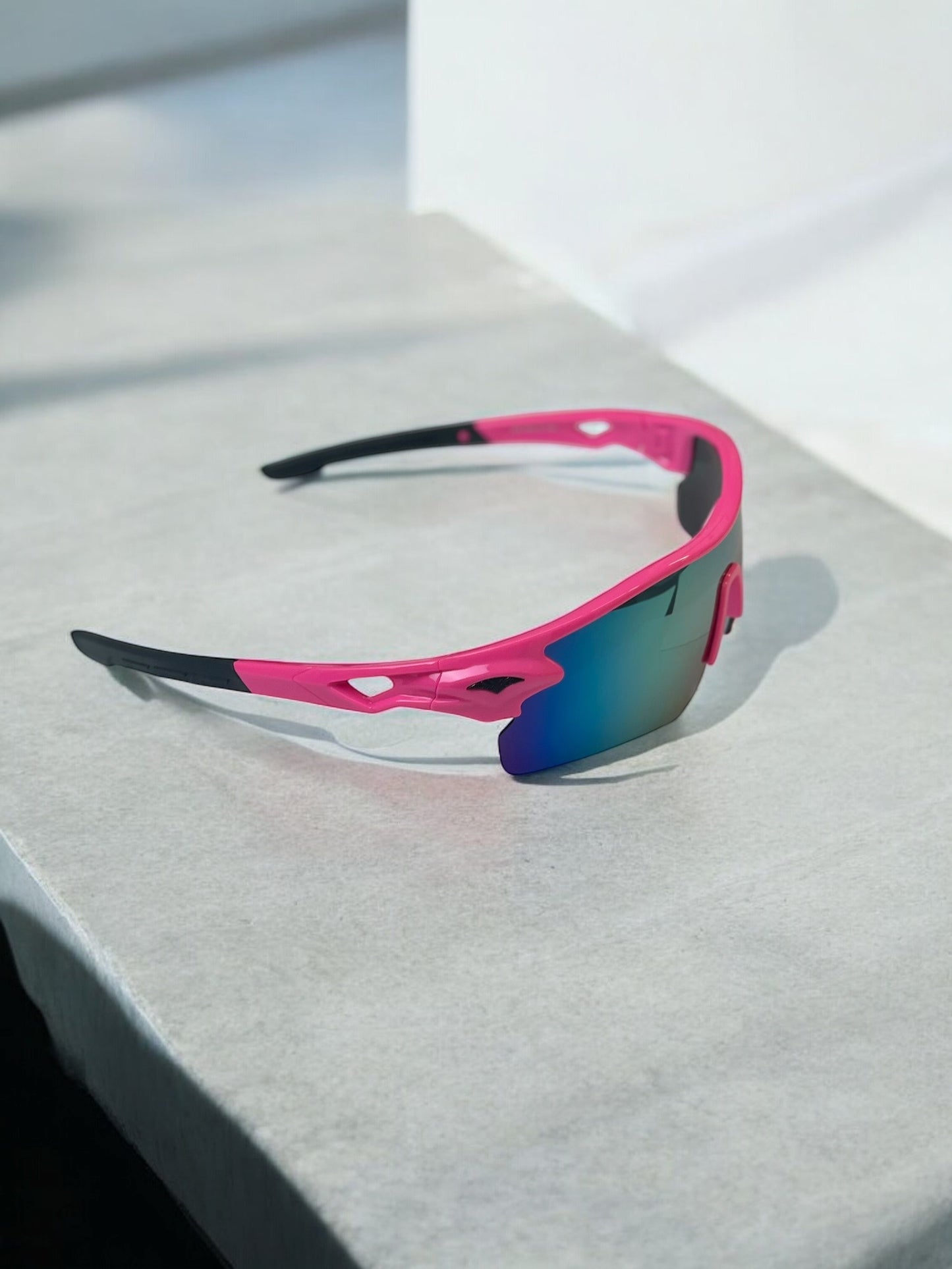 Y2K Pink Chrome Sunglasses