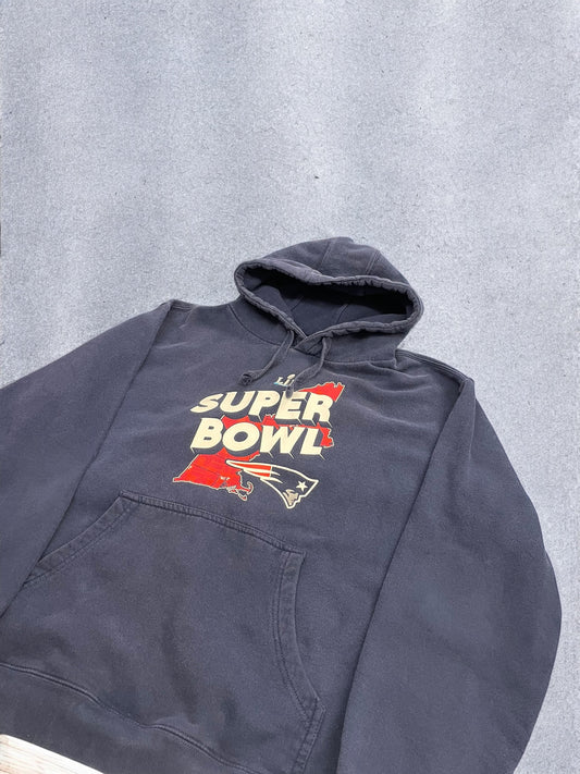 Vintage NFL Patriots Hoodie - Navy - XL