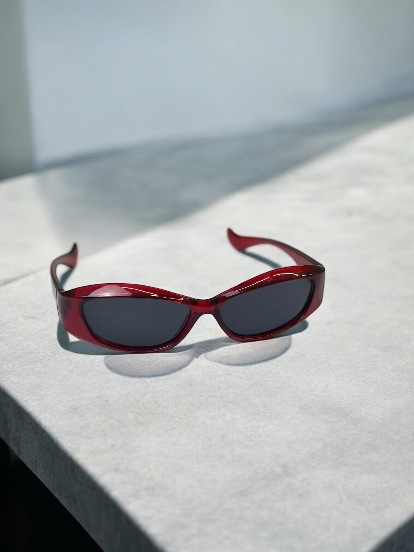 Y2K Cherry Red Sunglasses