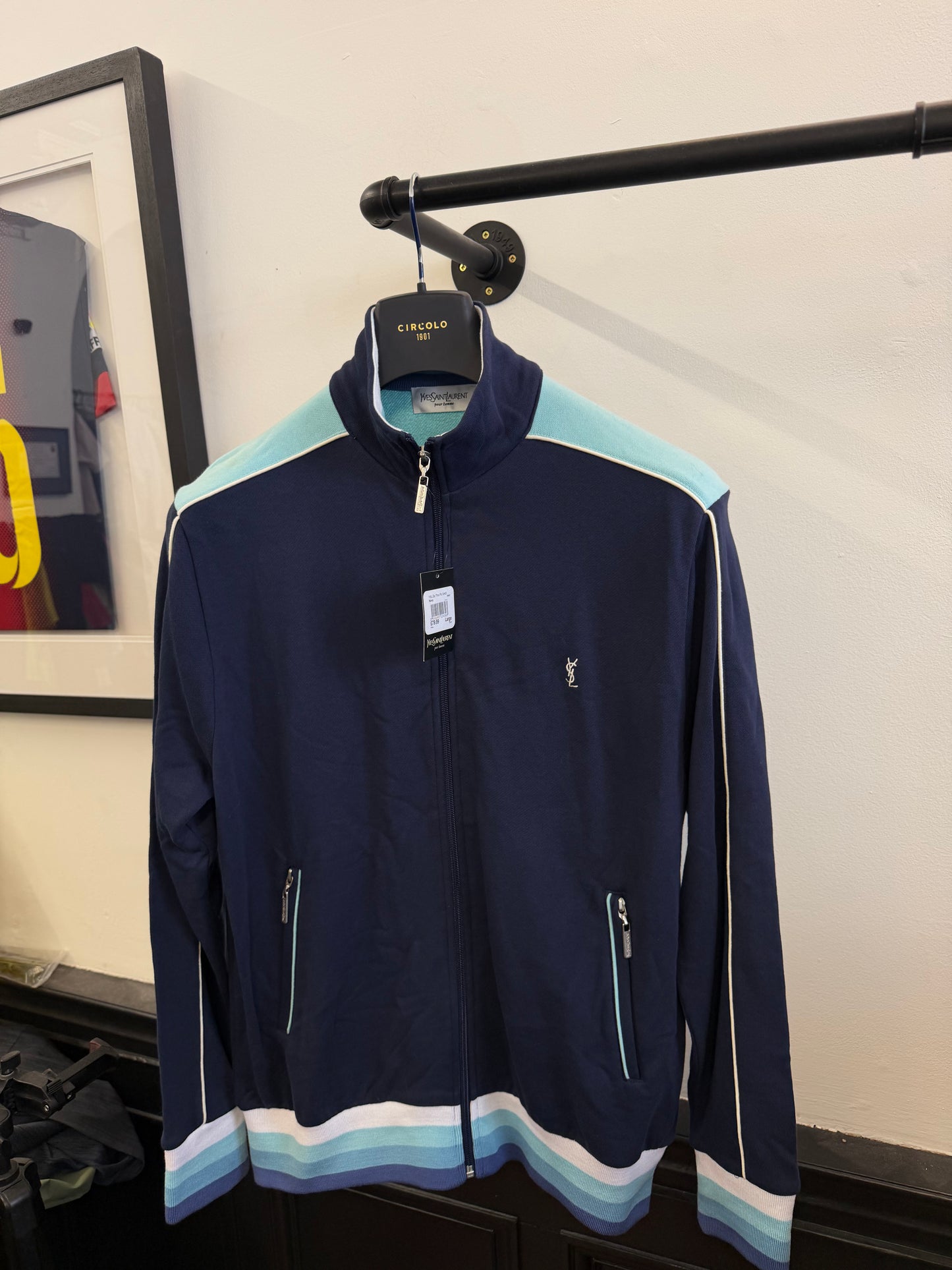 Vintage YSL Zip Through Jumper (L)
