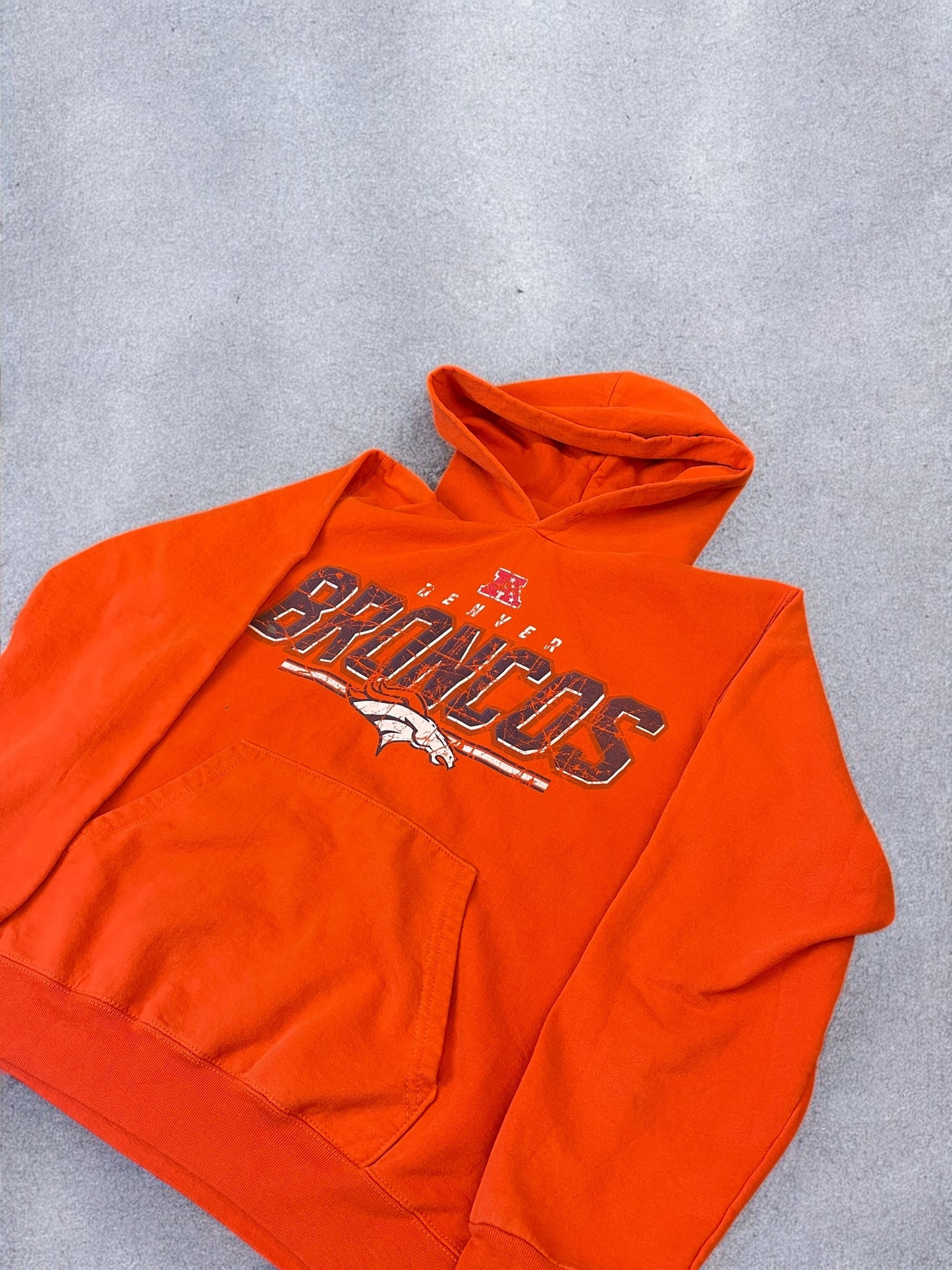Vintage Broncos Hoodie - Orange - S