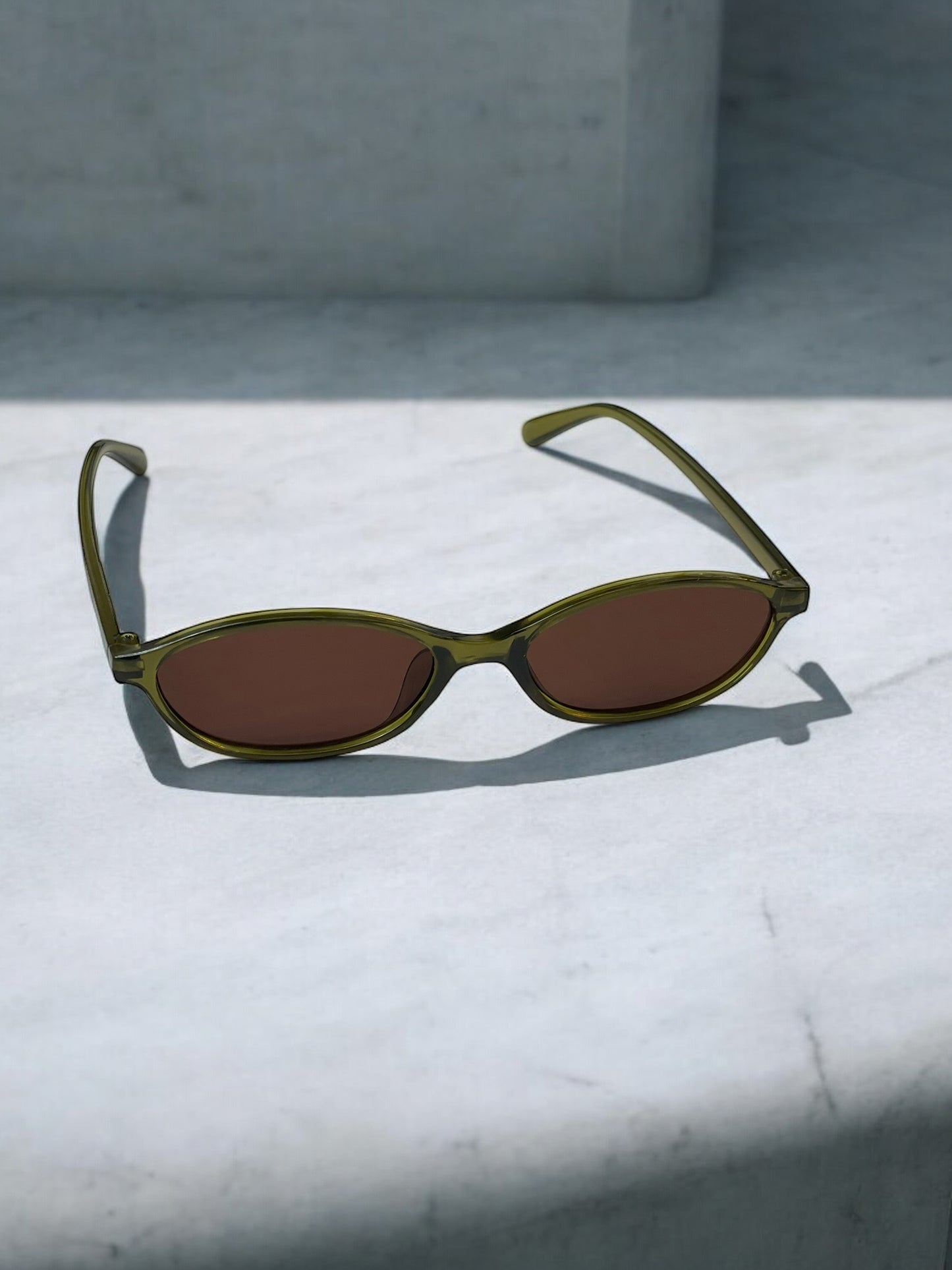 Y2K Green/ Olive Sunglasses