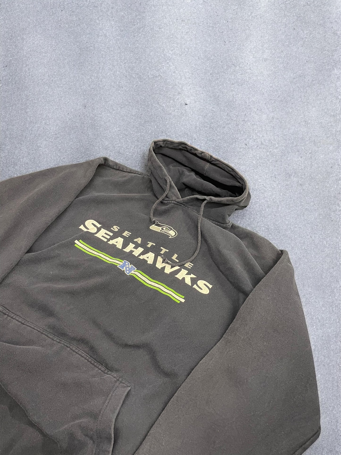 Vintage Seattle Seahawks Hoodie - Navy - XL