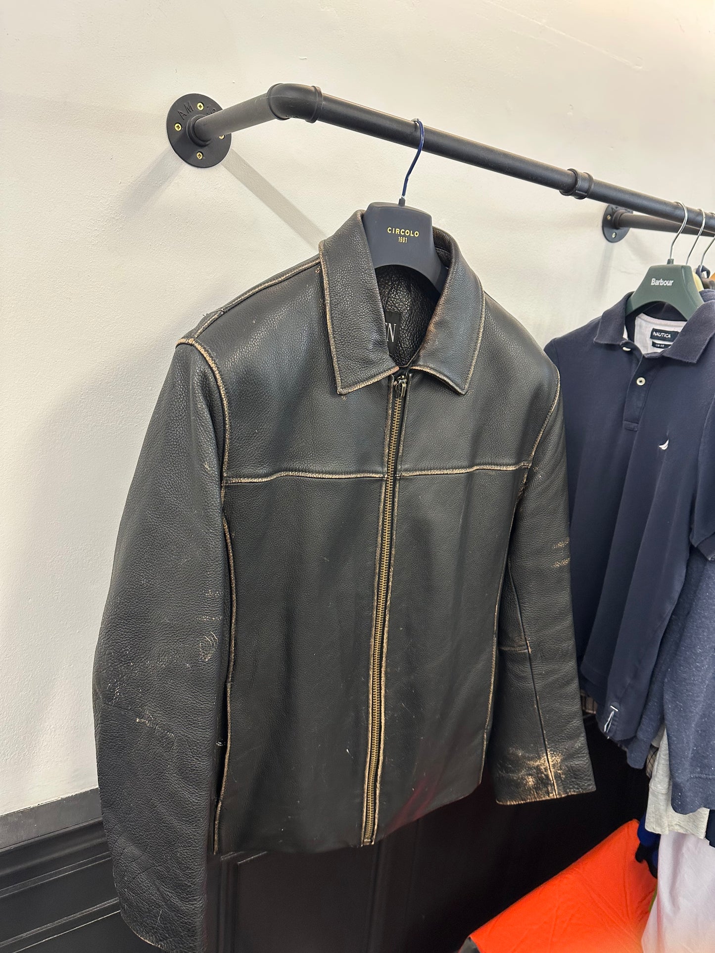 Vintage Leather Jacket (L)
