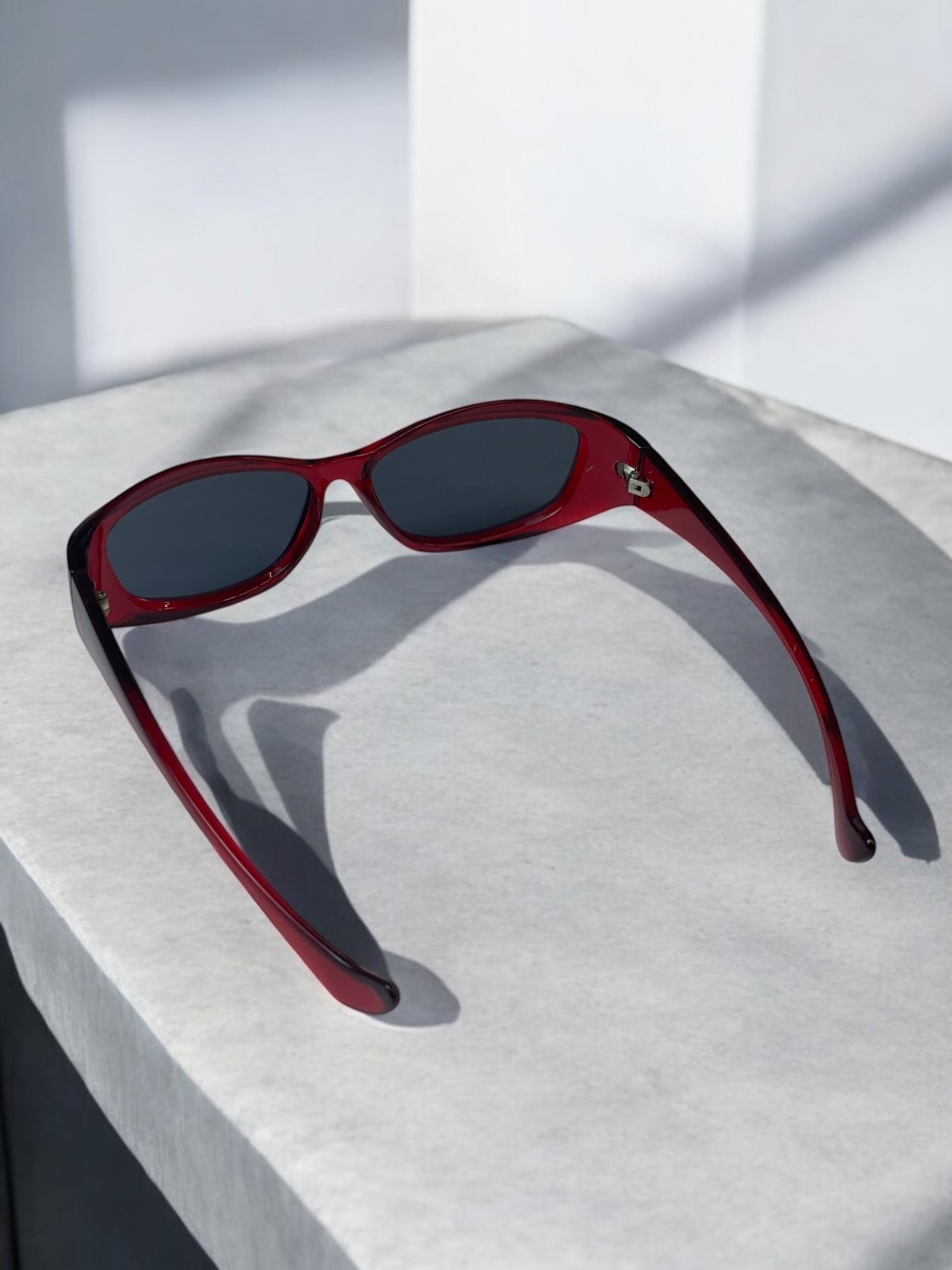 Y2K Cherry Red Sunglasses
