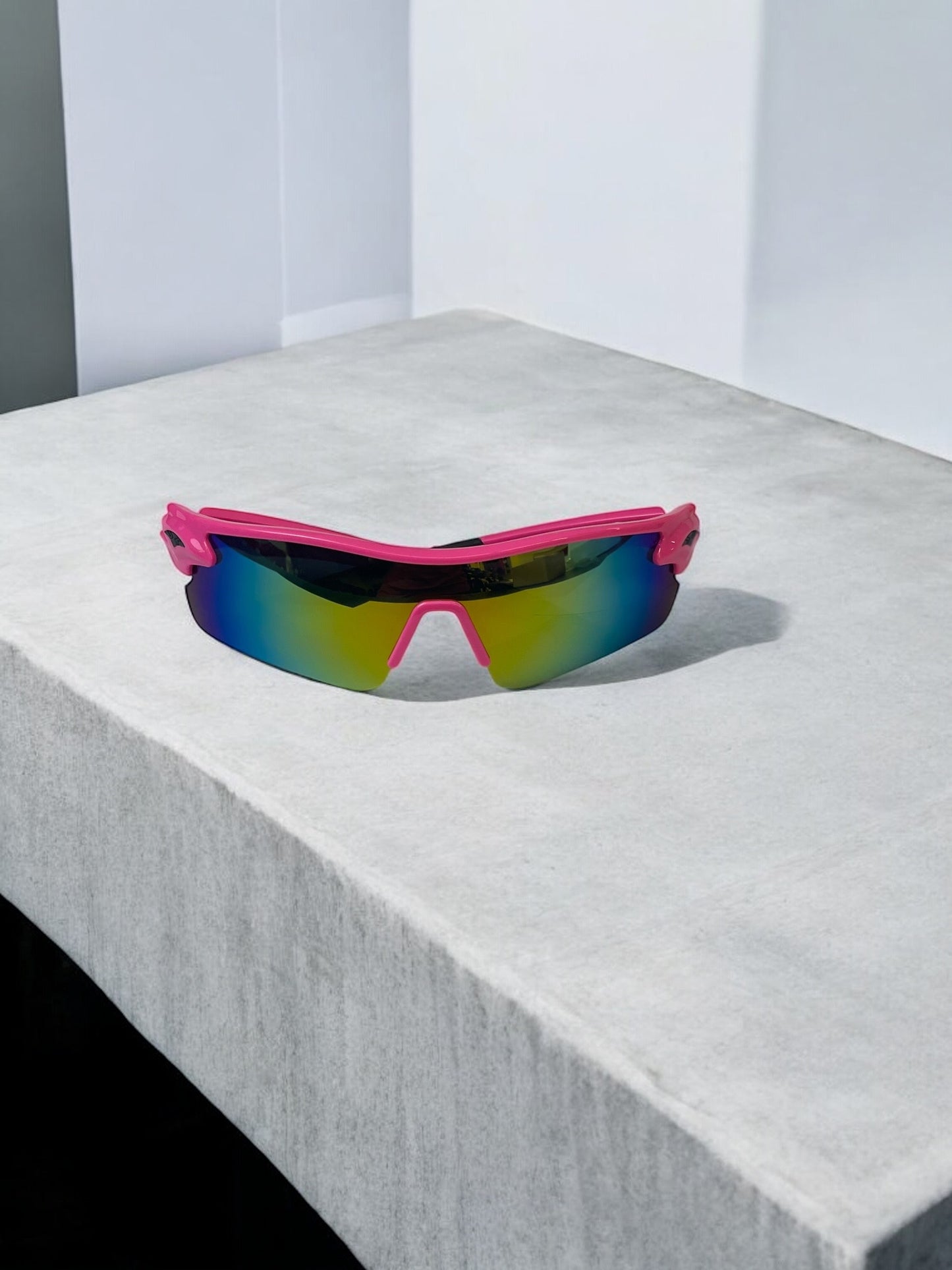 Y2K Pink Chrome Sunglasses