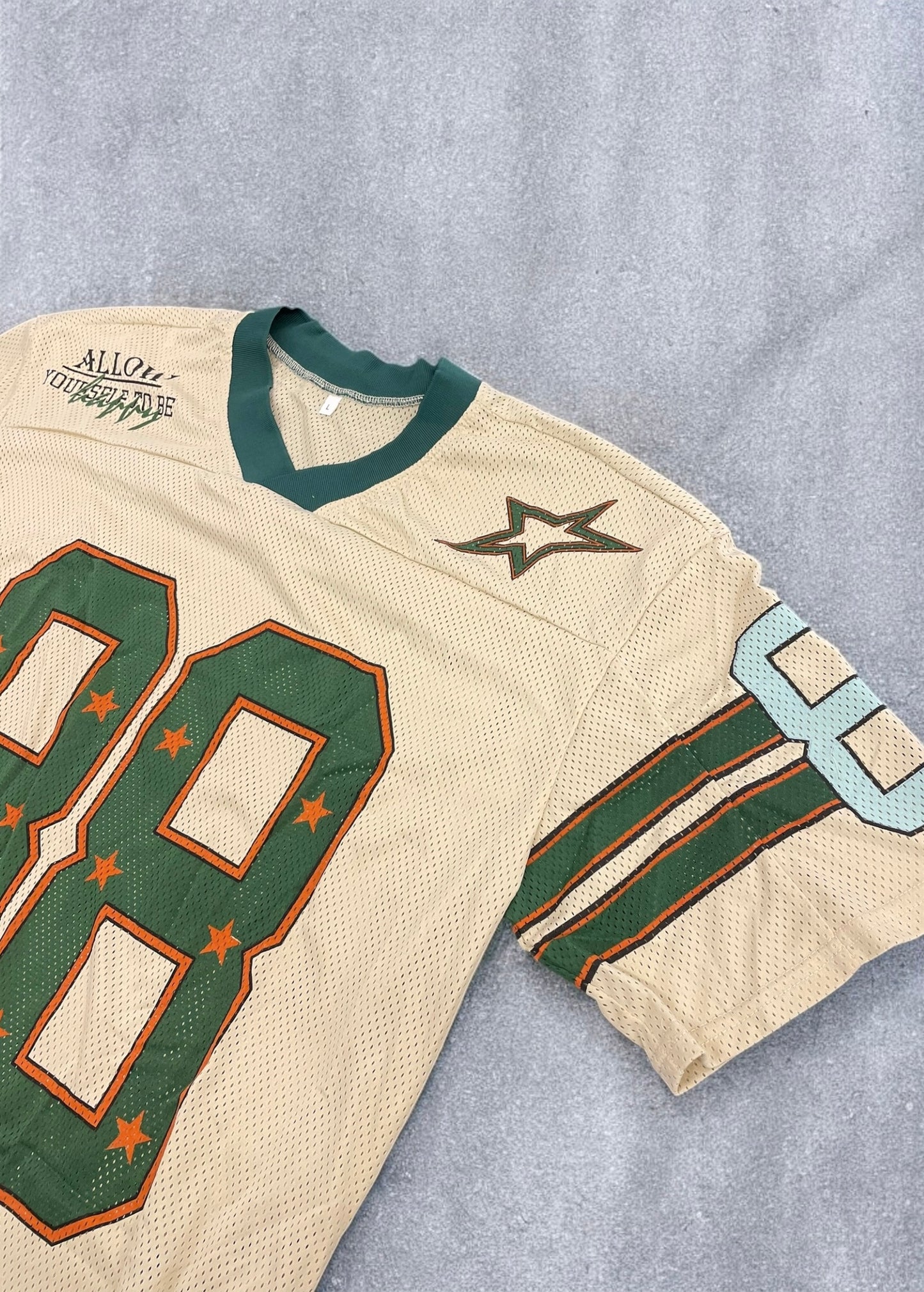 Cream mesh jersey (Large)
