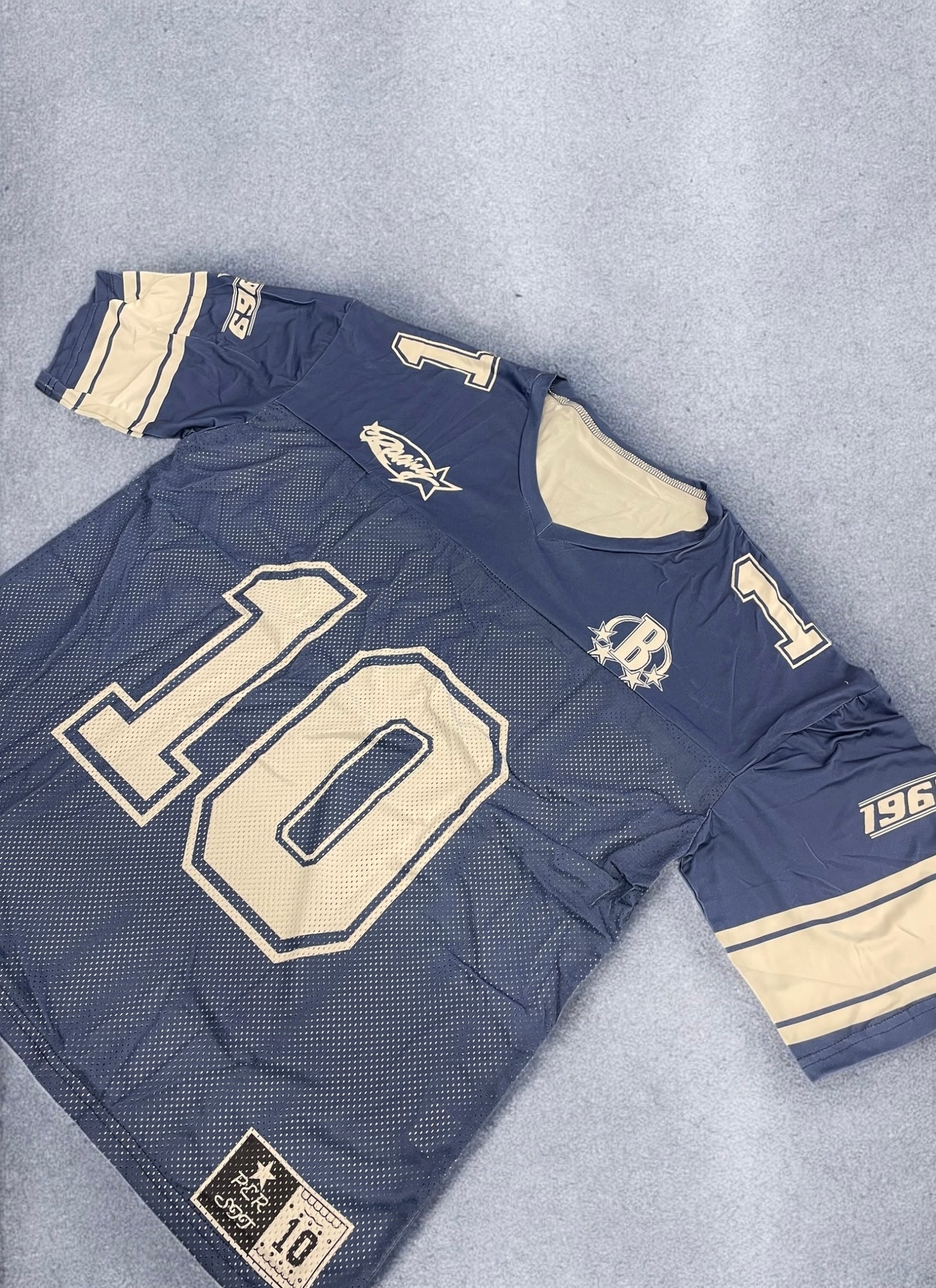 Navy Mesh Jersey (Large)