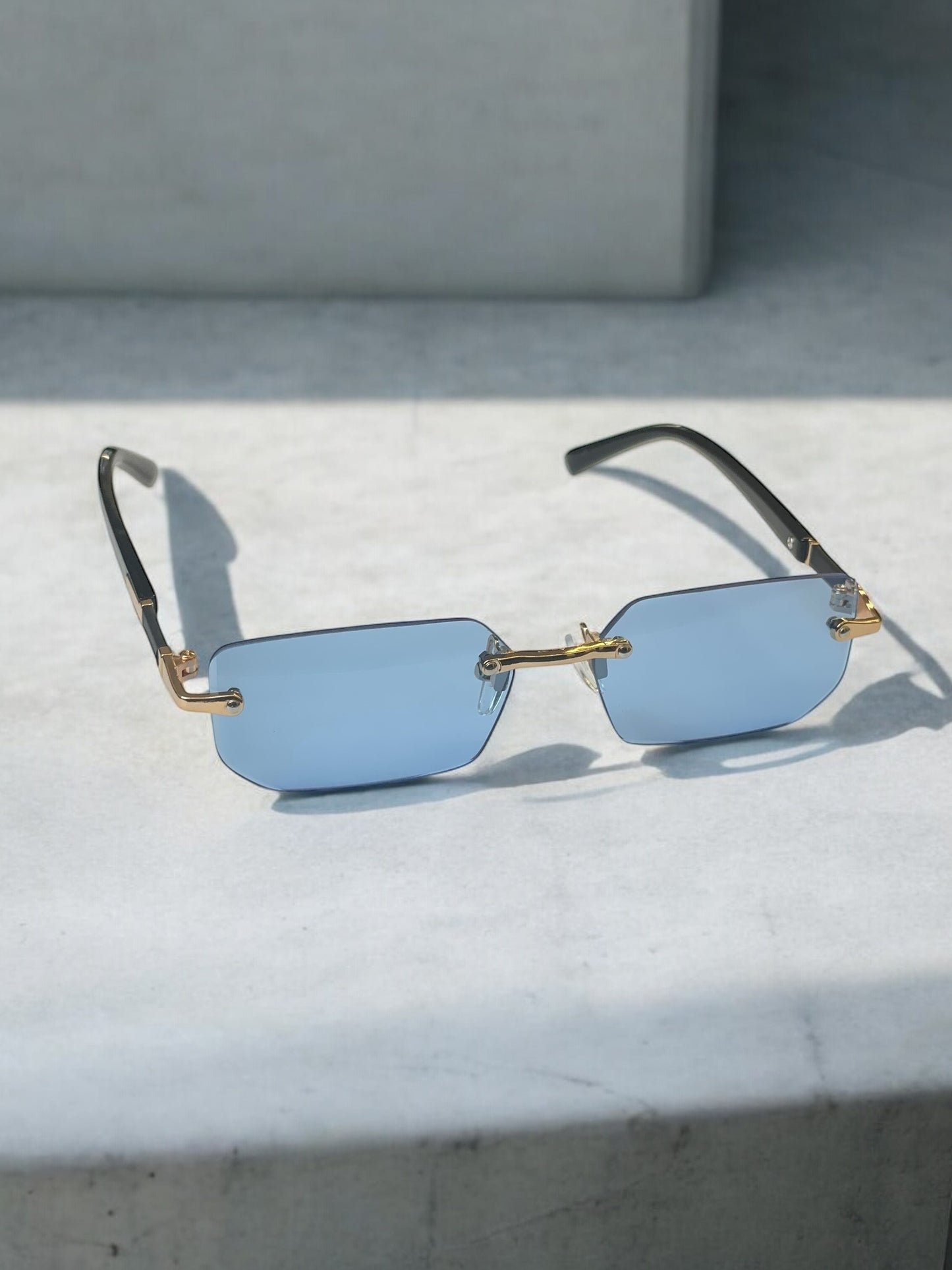 Y2K Blue Lense Sunglasses