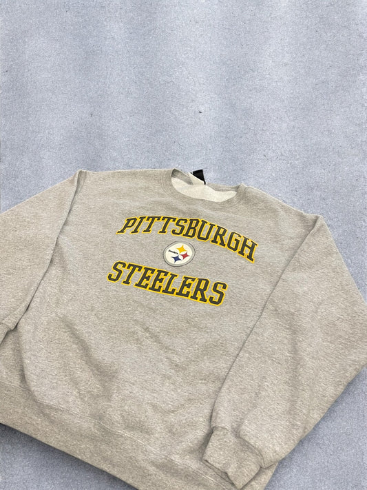 Vintage NFL Steelers Jumper - Grey - L