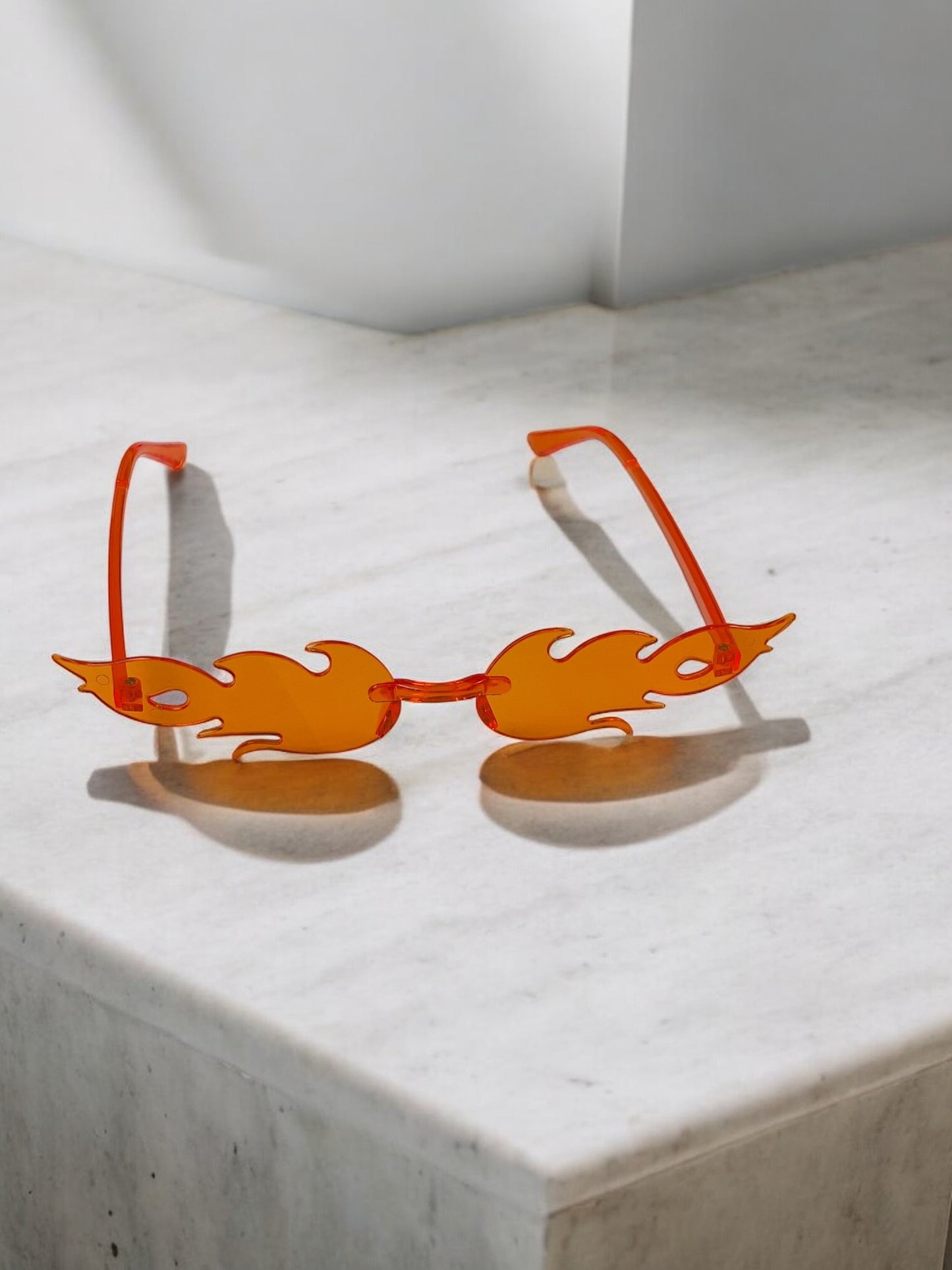Y2K Orange Flame Sunglasses
