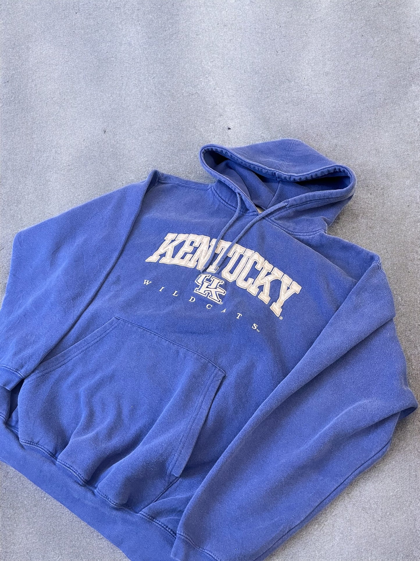 Vintage Kentucky Wildcats Hoodie - Blue - L