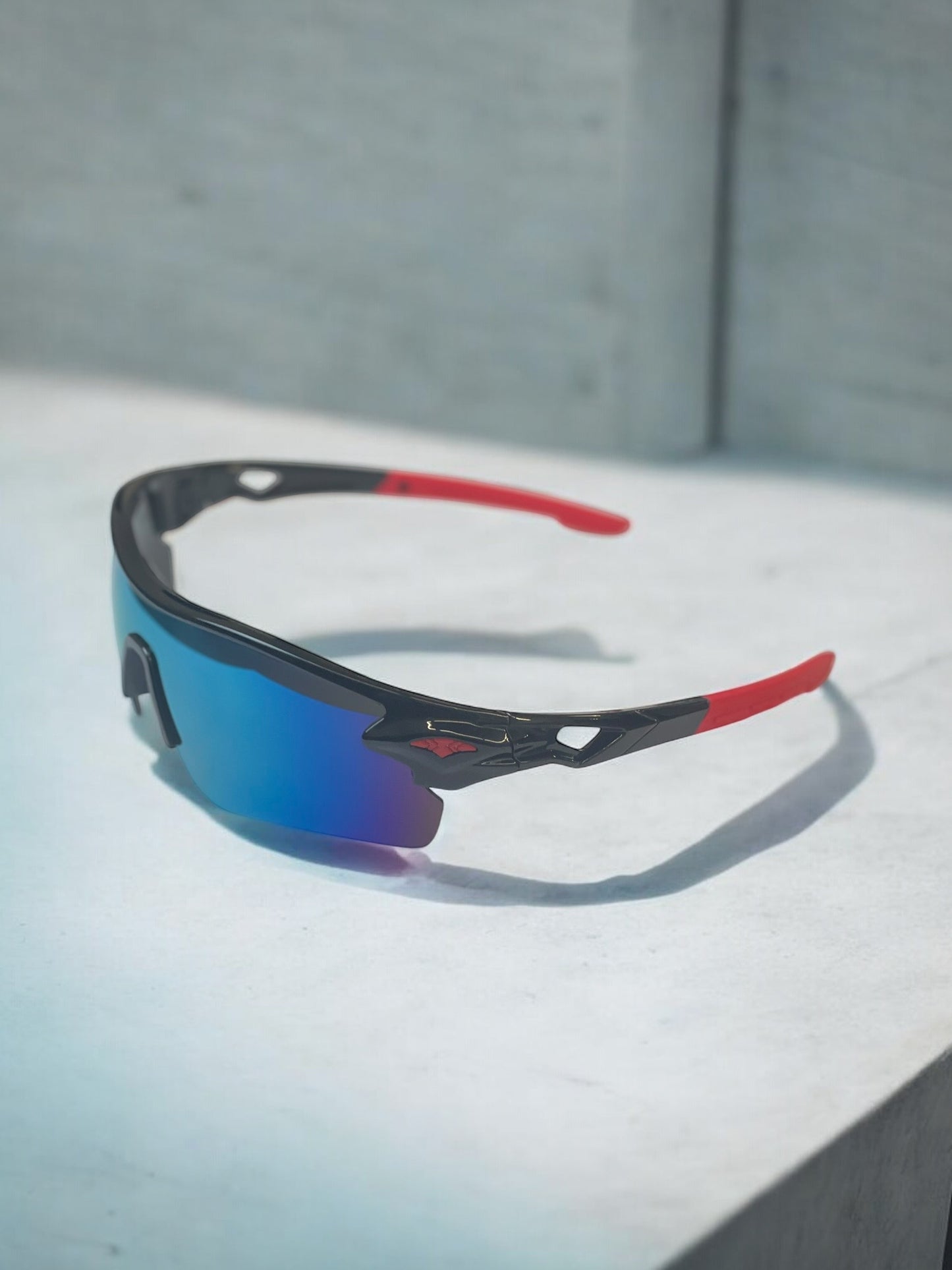 Y2K Chrome Blue Sunglasses