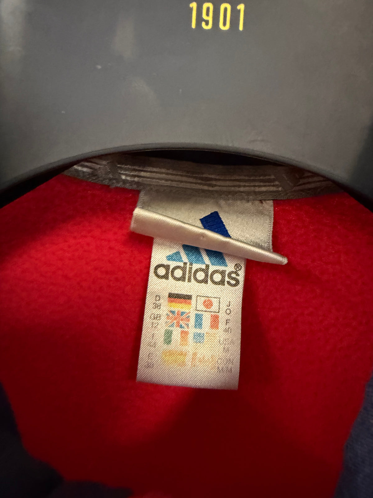Retro adidas fleece gilet (12/M)