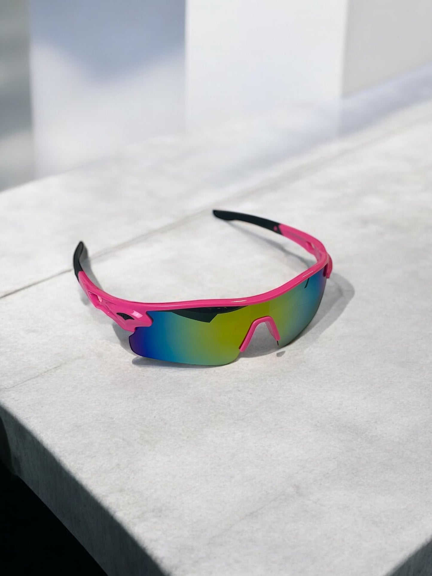 Y2K Pink Chrome Sunglasses