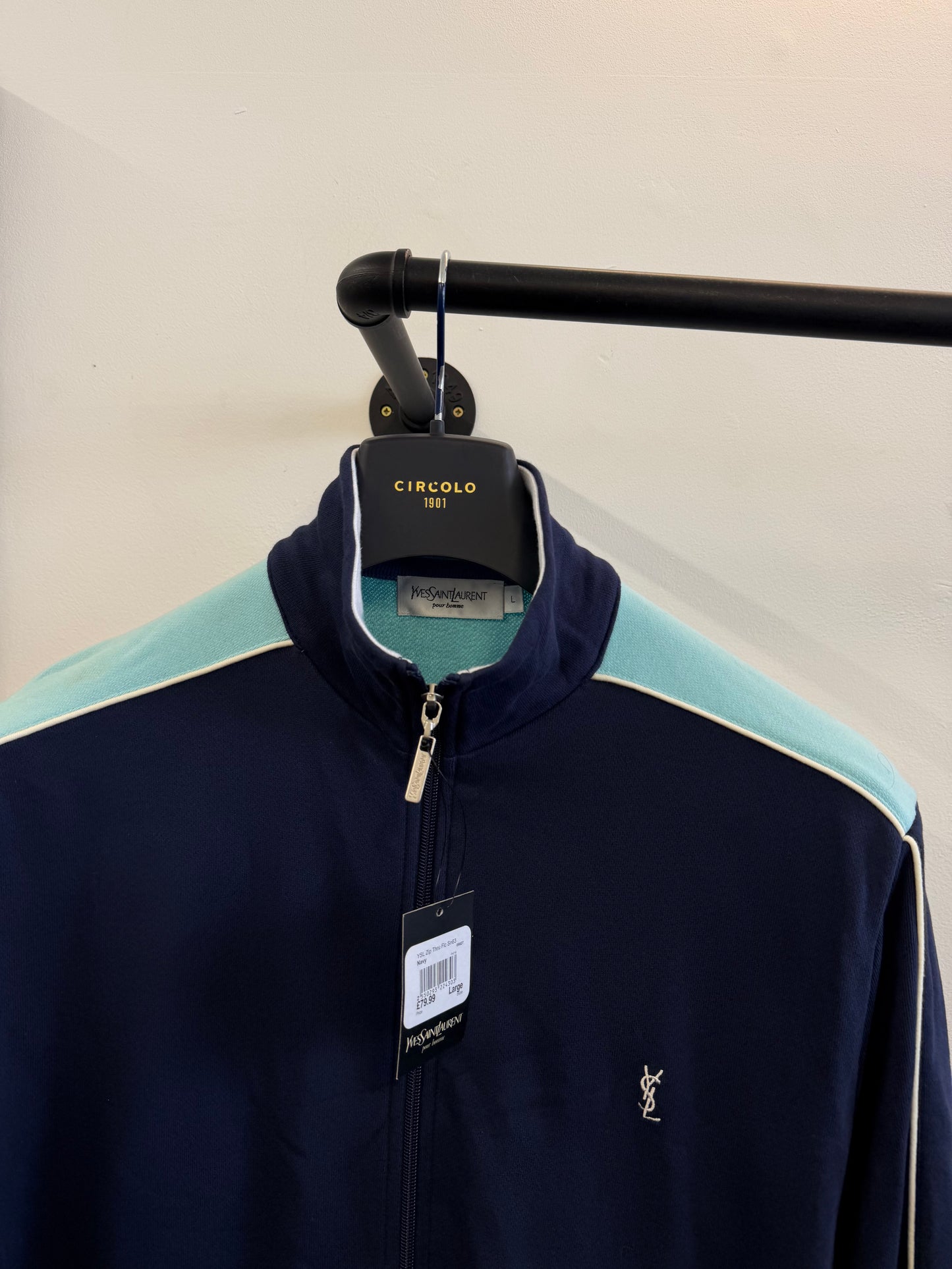 Vintage YSL Zip Through Jumper (L)