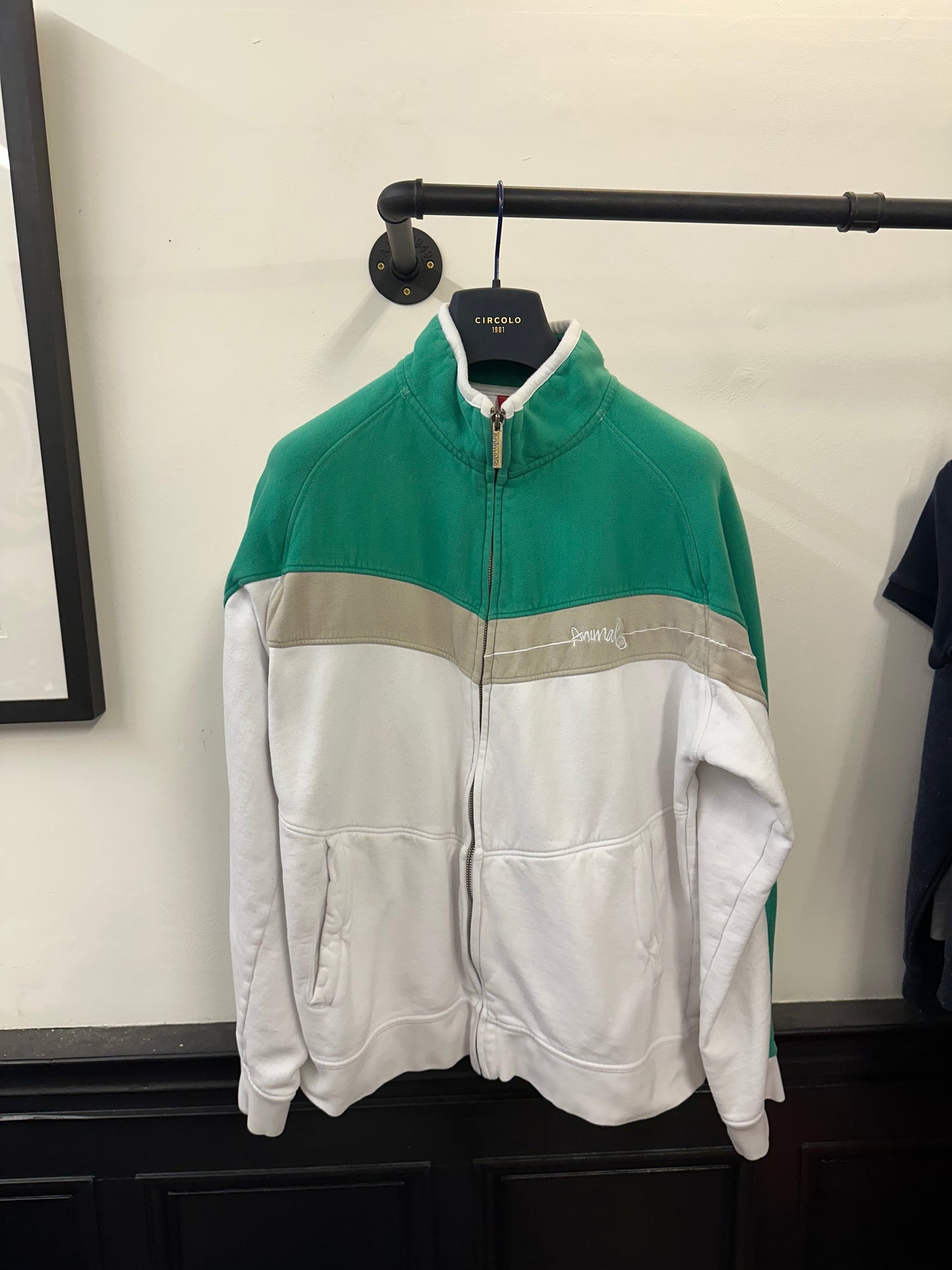 Y2K Animal Zip-Through Jumper (XL)