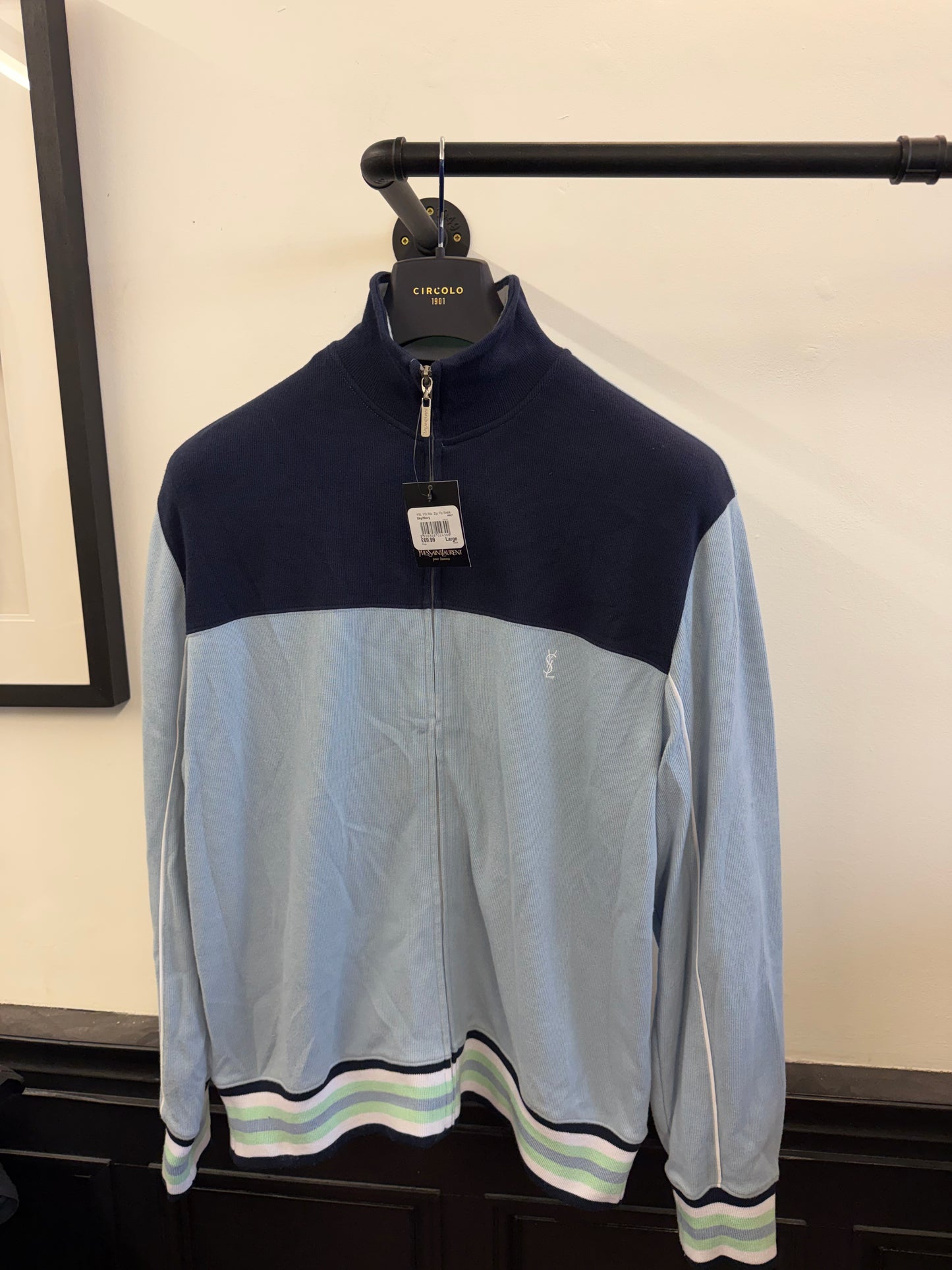 Vintage YSL Zip Through Jumper (L)