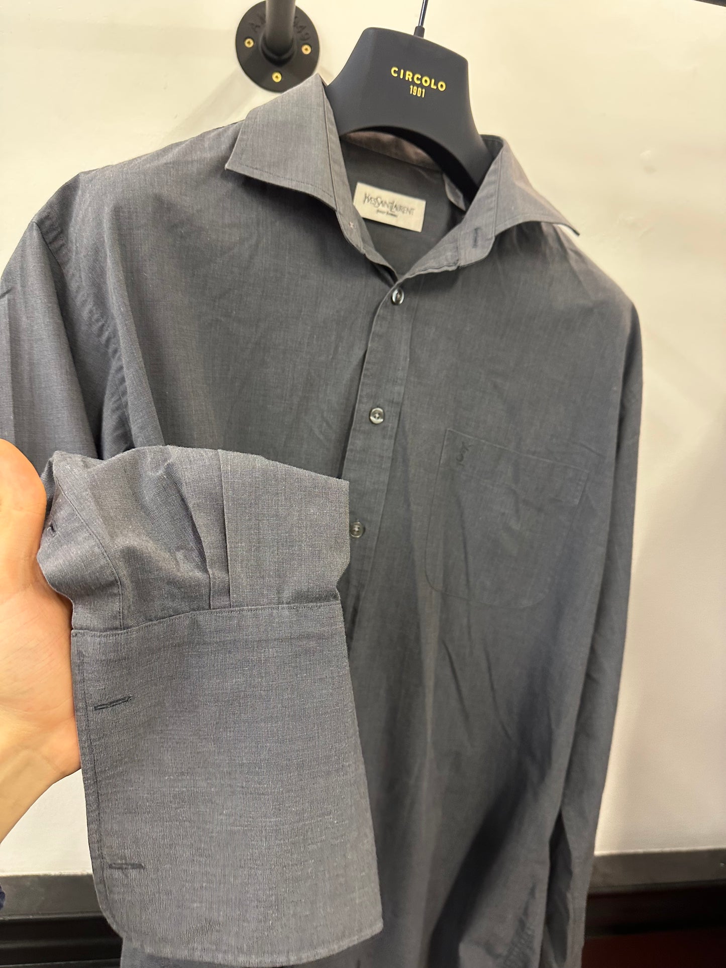 Vintage YSL Dress Shirt (L)