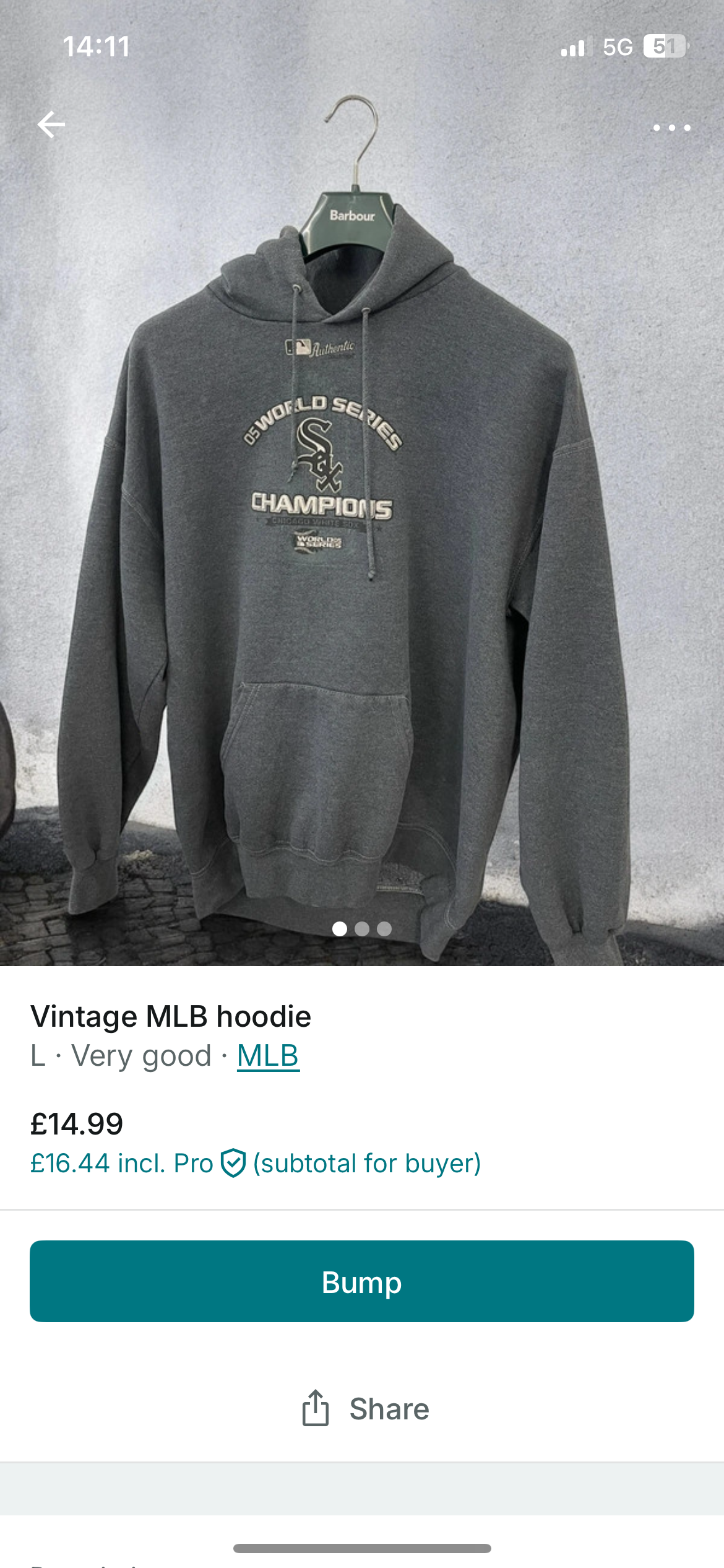 Boston White Sox MLB Hoodie (L)