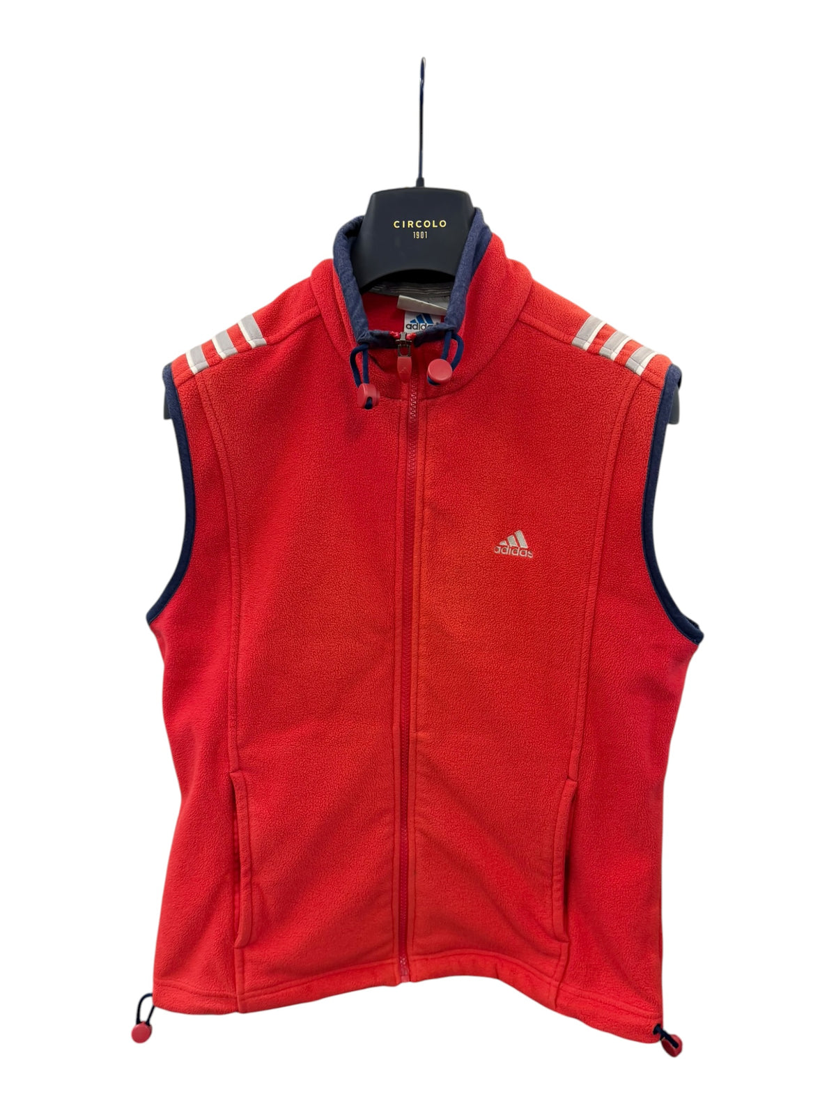 Retro adidas fleece gilet (12/M)