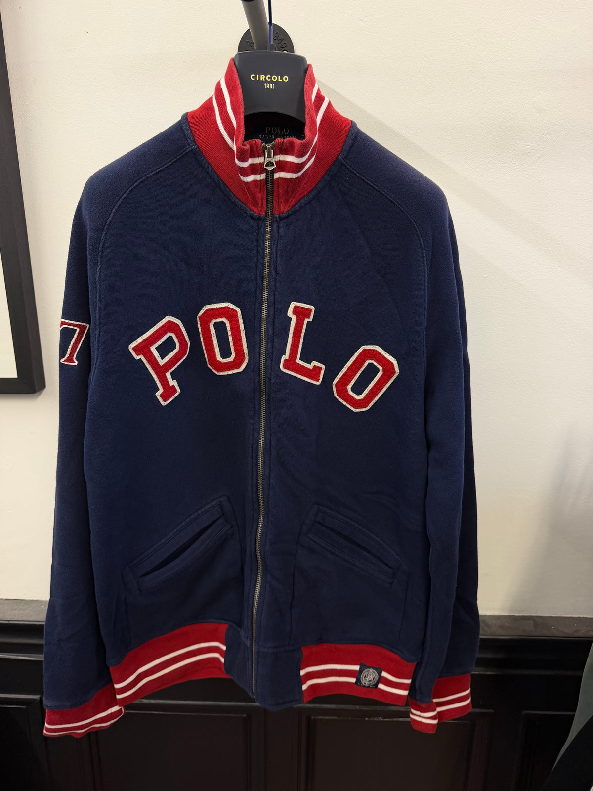 Ralph Lauren zip through jumper (L)