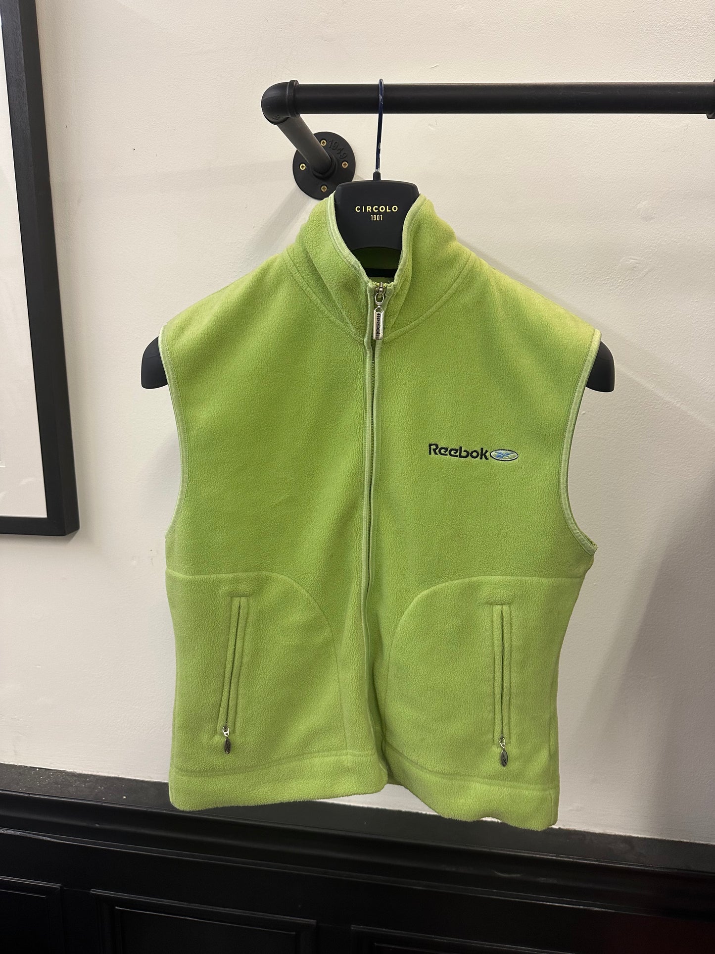 Y2K Reebok Fleece Gilet (L)