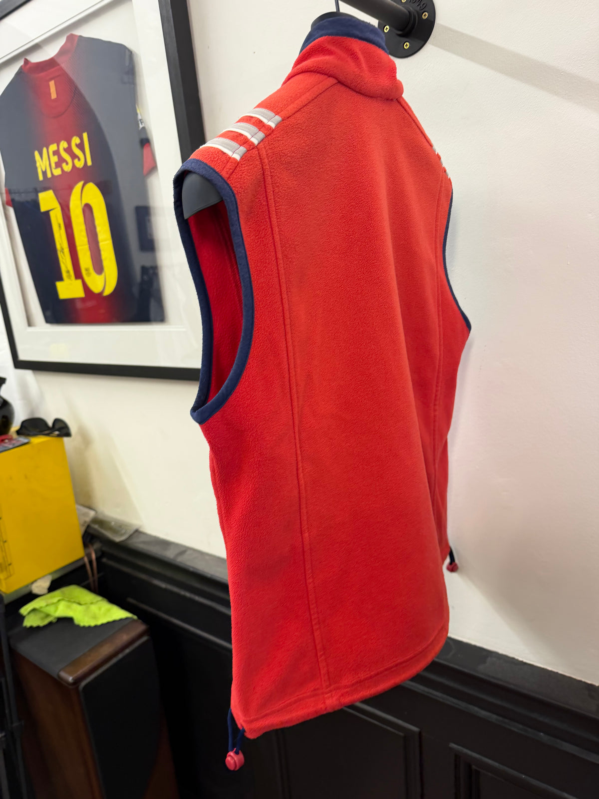 Retro adidas fleece gilet (12/M)