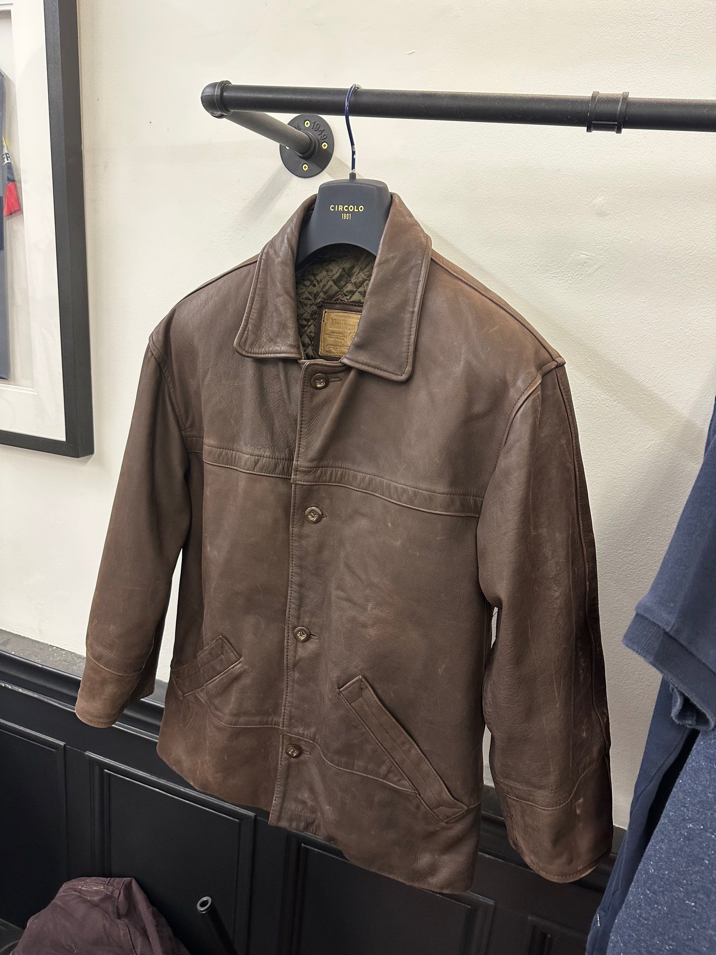 Vintage Marlboro Classics leather jacket (L)