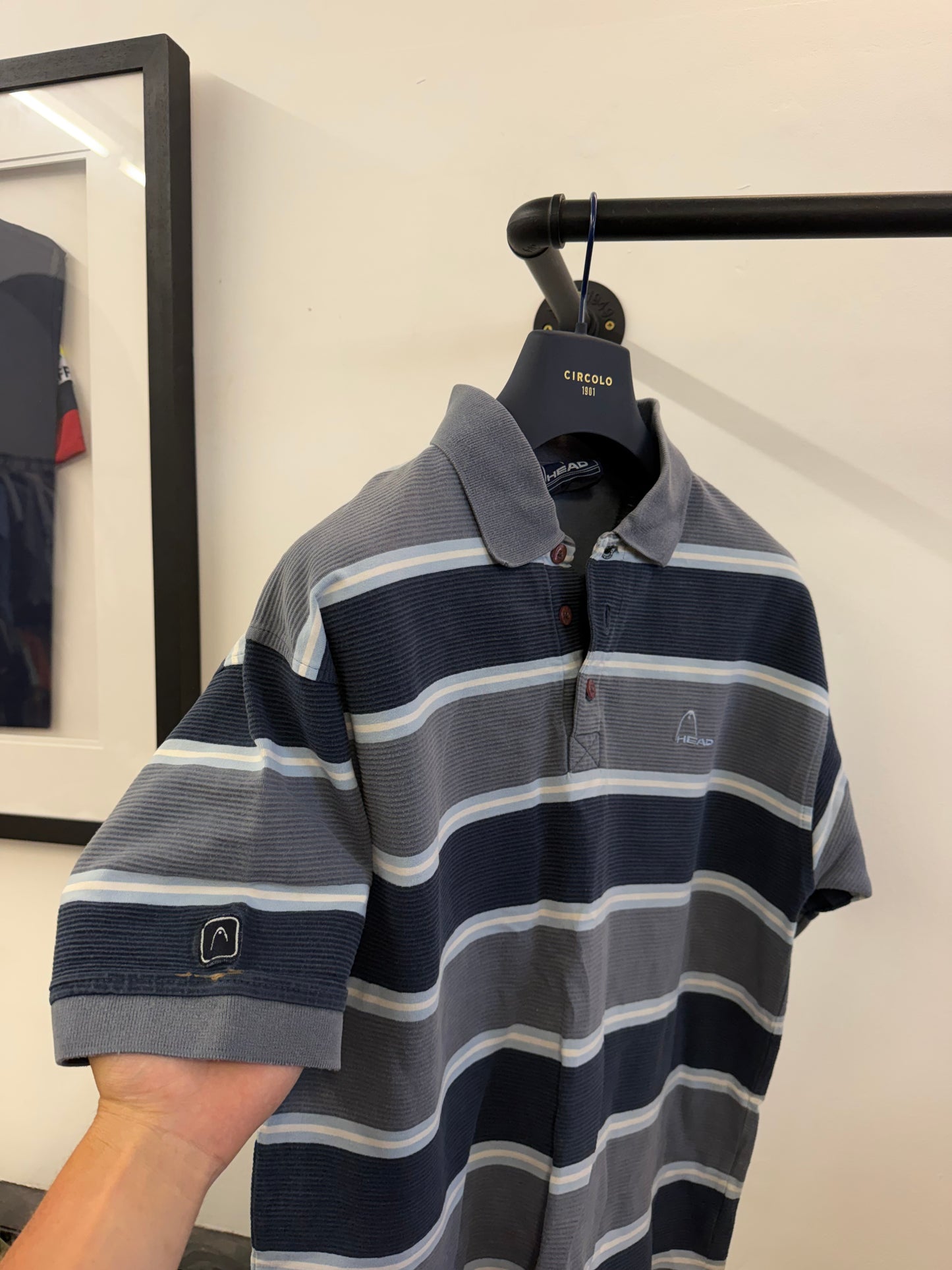 Retro Head Polo top (L)