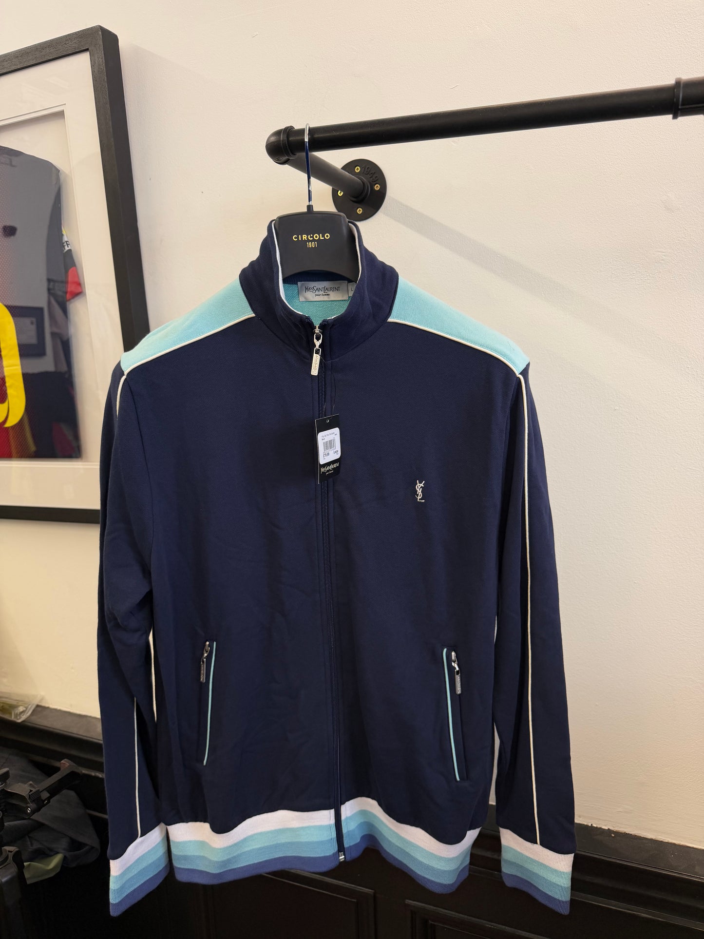 Vintage YSL Zip Through Jumper (L)